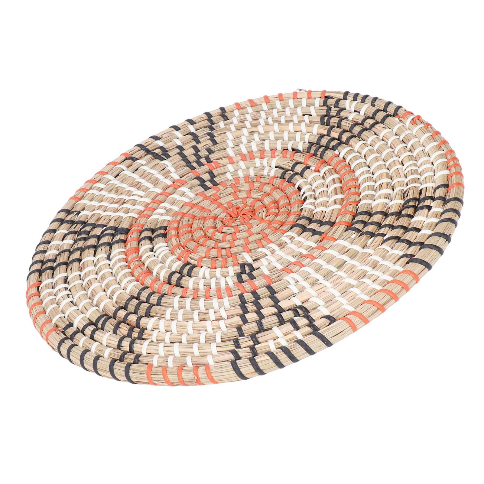 Insulation Pad Nordic Straw Woven Placemats Heat Insulation Pads Homestay Wall DecorationS - Image 5