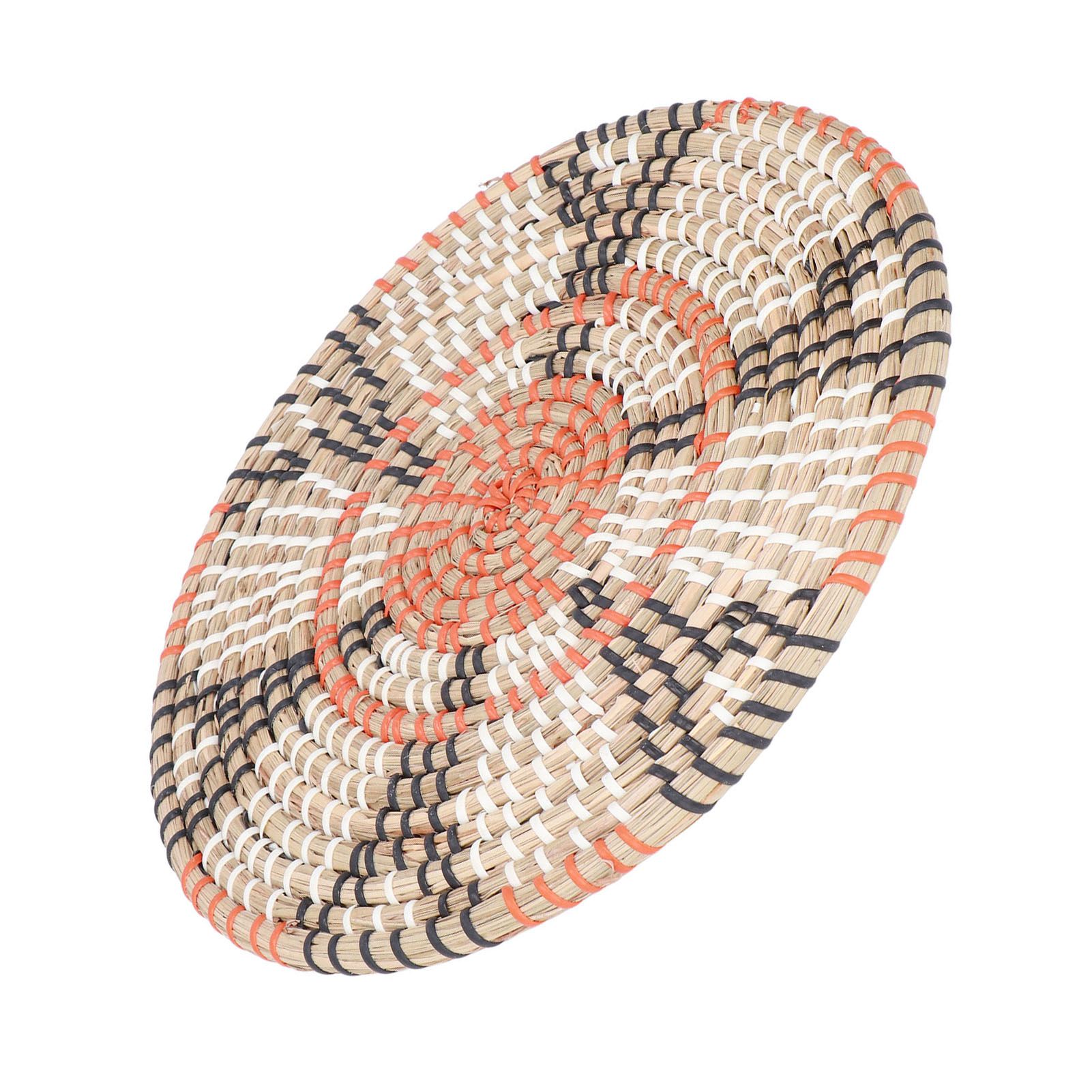 Insulation Pad Nordic Straw Woven Placemats Heat Insulation Pads Homestay Wall DecorationS - Image 6