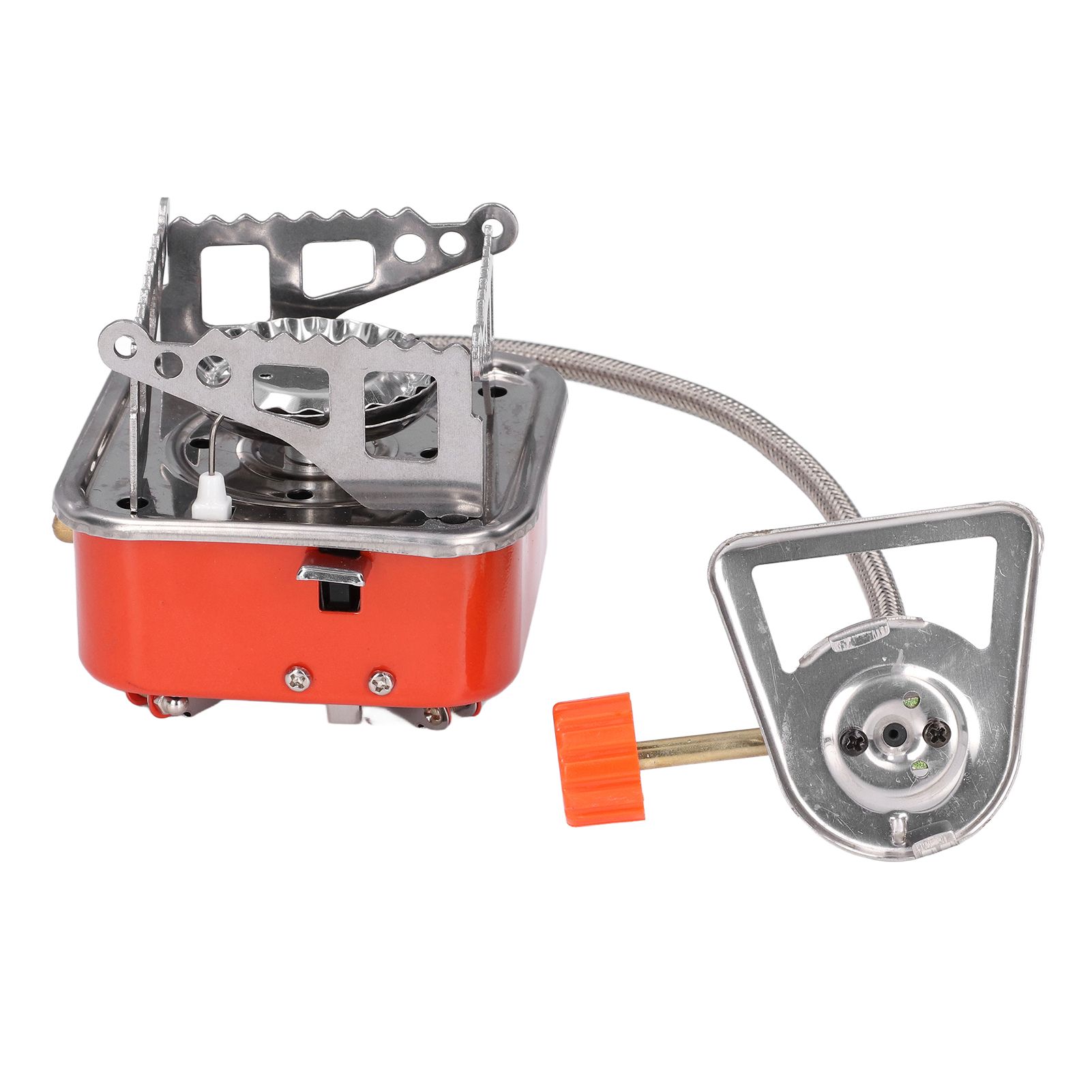 Foldable Camping Stove Stainless Steel Aluminum Alloy Portable Backpacking Stoves for HikingSquares with Tube - Image 4