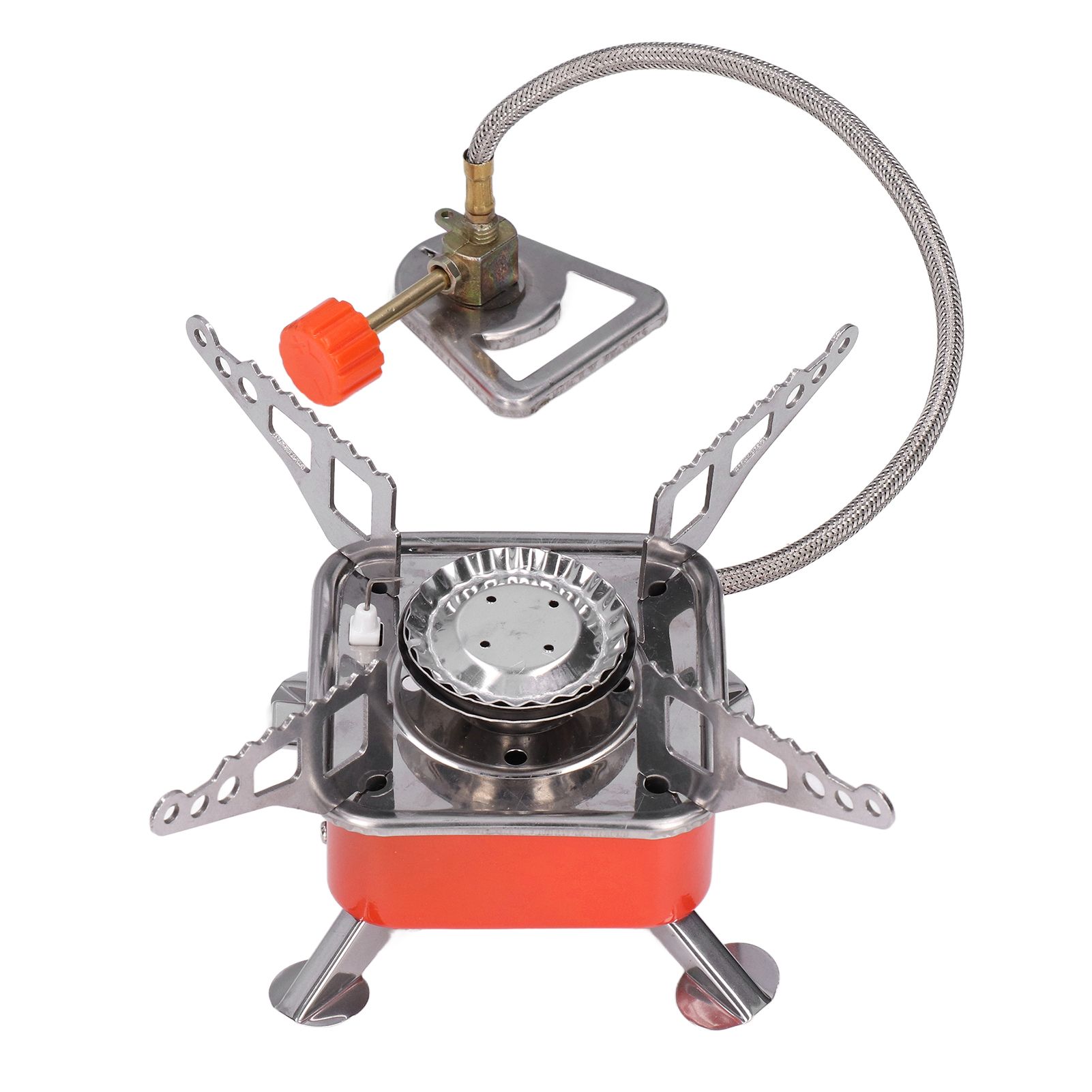 Foldable Camping Stove Stainless Steel Aluminum Alloy Portable Backpacking Stoves for HikingSquares with Tube - Image 5