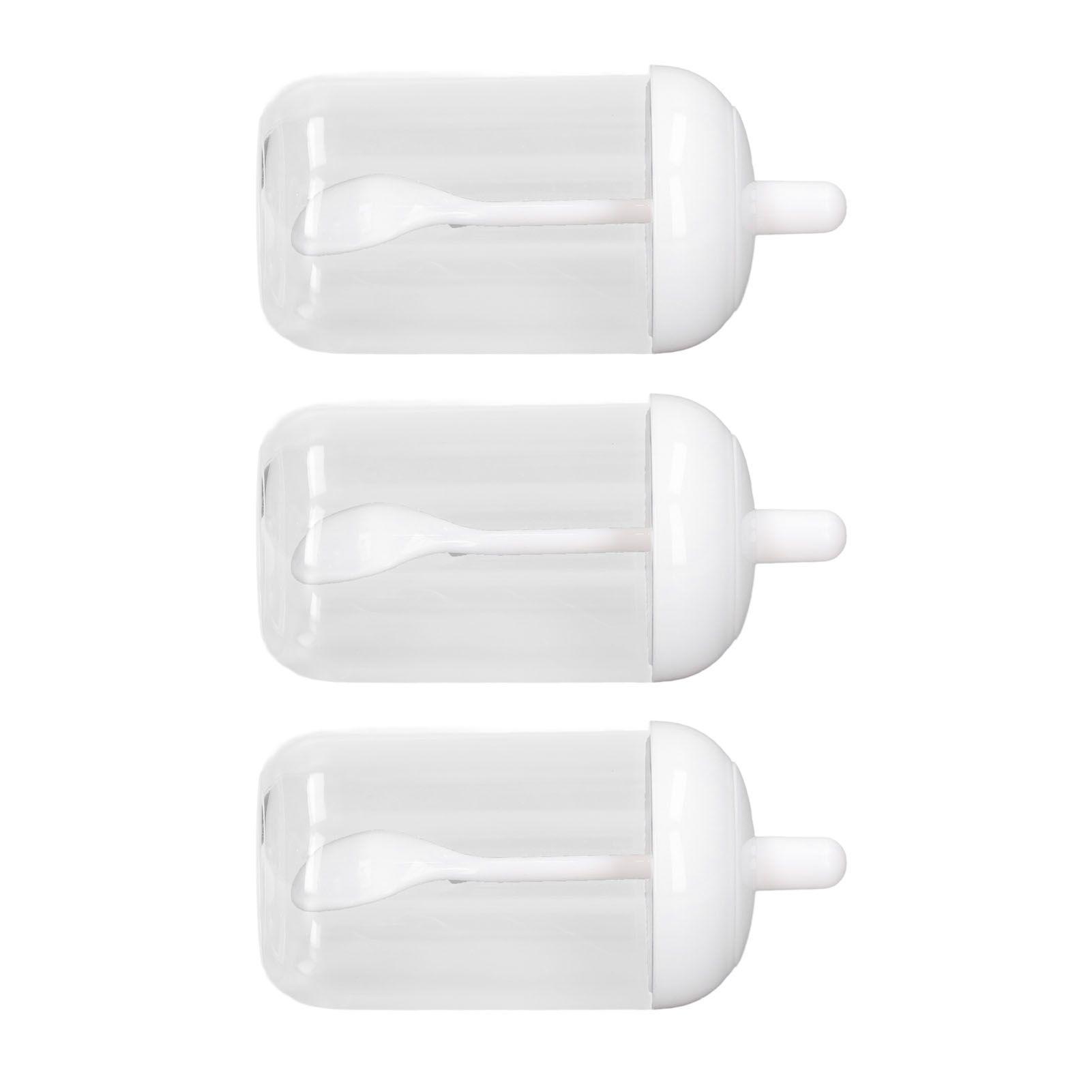 3PCS Seasoning Box with Spoon Transparent Spice Bottle Sealed Spice Container for Kitchen - Image 2