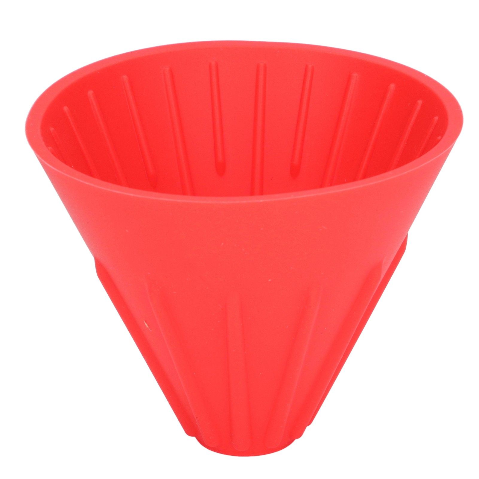Silicone Coffee Dripper Portable Reusable Folding Coffee Filter for Travel Camping Office HomeRed - Image 5