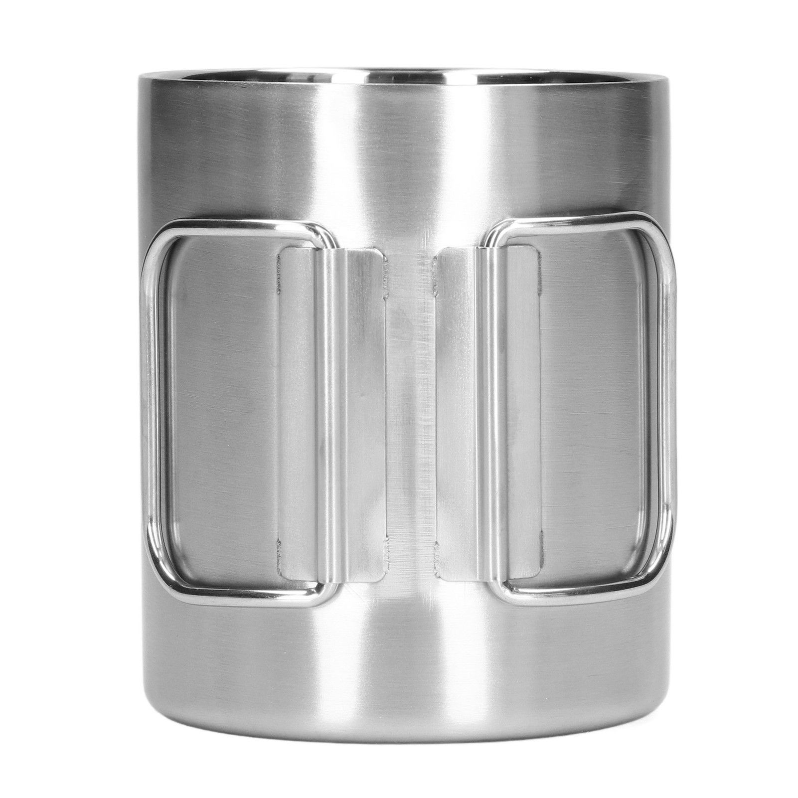 Stainless Steel Cup Corrosion Resistant Folding Handle Folding Design Exquisite Coffee Mug - Image 2