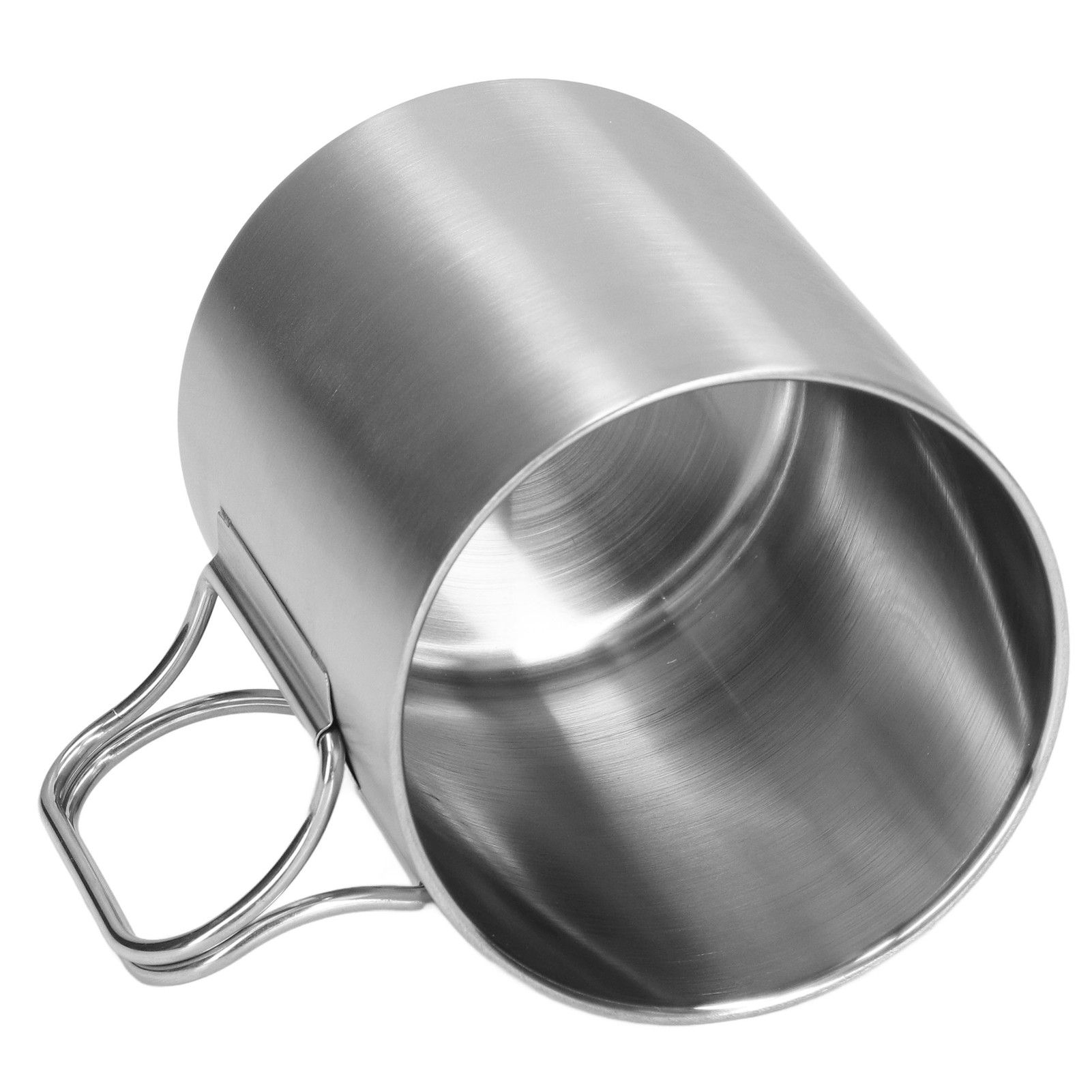 Stainless Steel Cup Corrosion Resistant Folding Handle Folding Design Exquisite Coffee Mug - Image 4