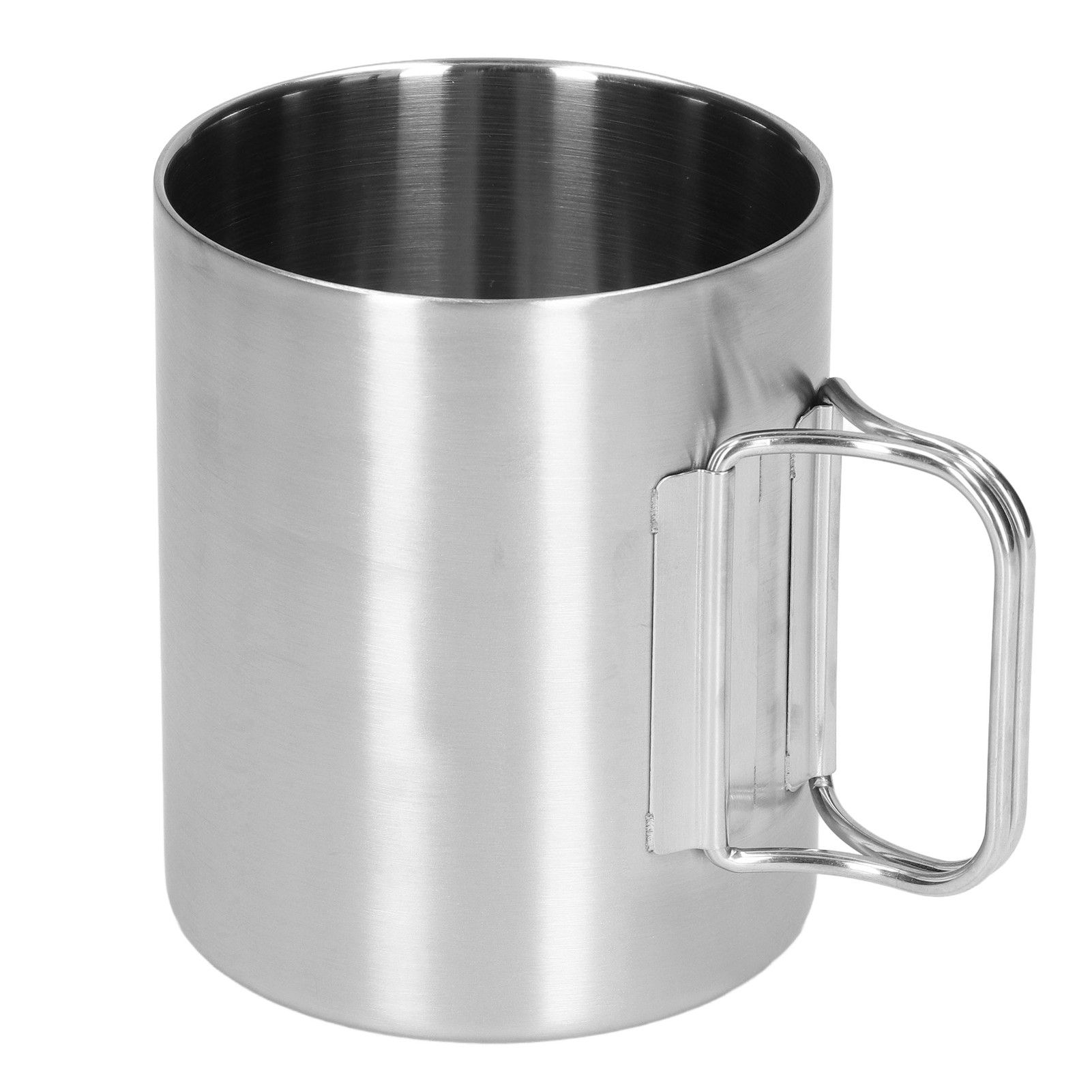Stainless Steel Cup Corrosion Resistant Folding Handle Folding Design Exquisite Coffee Mug - Image 5