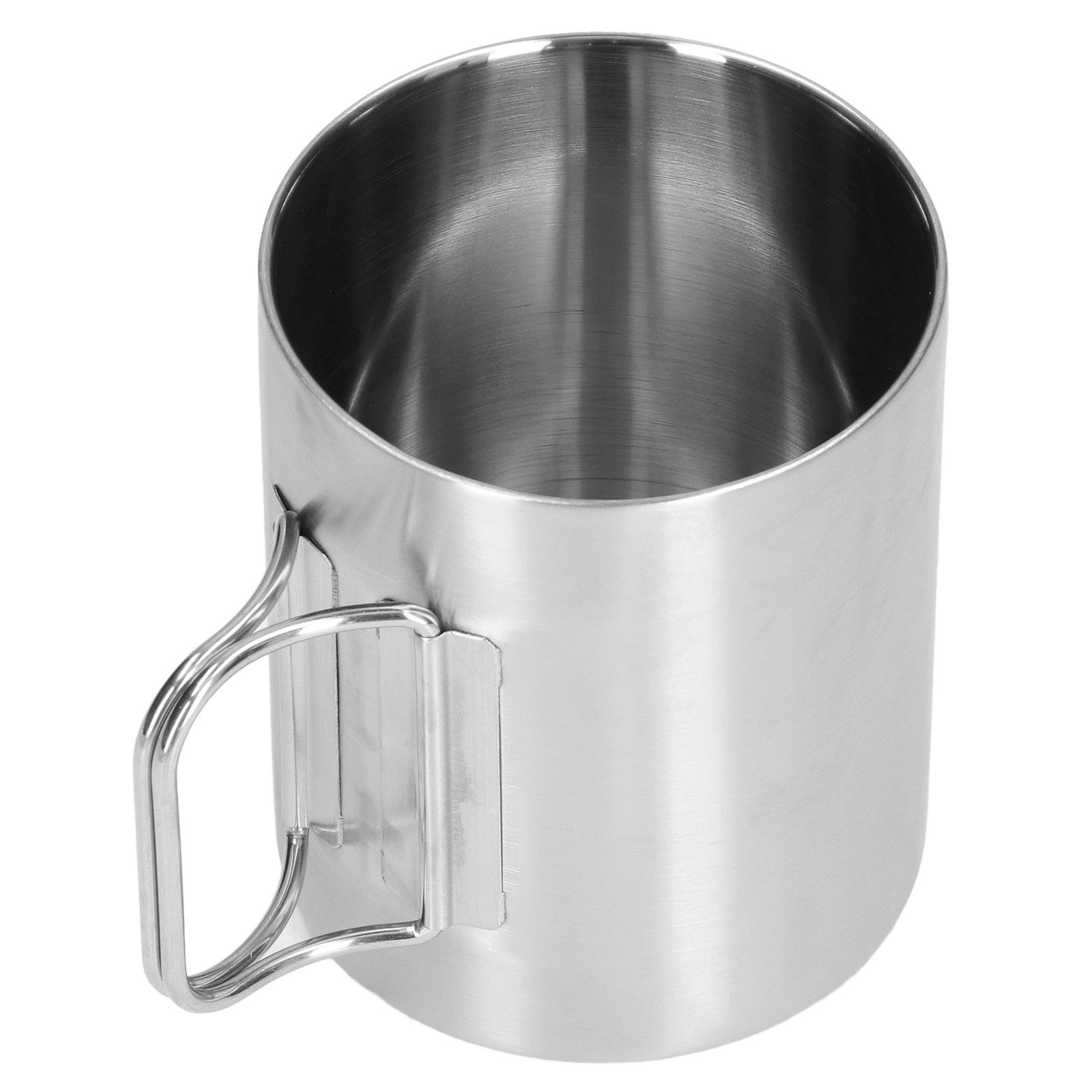 Stainless Steel Cup Corrosion Resistant Folding Handle Folding Design Exquisite Coffee Mug - Image 6