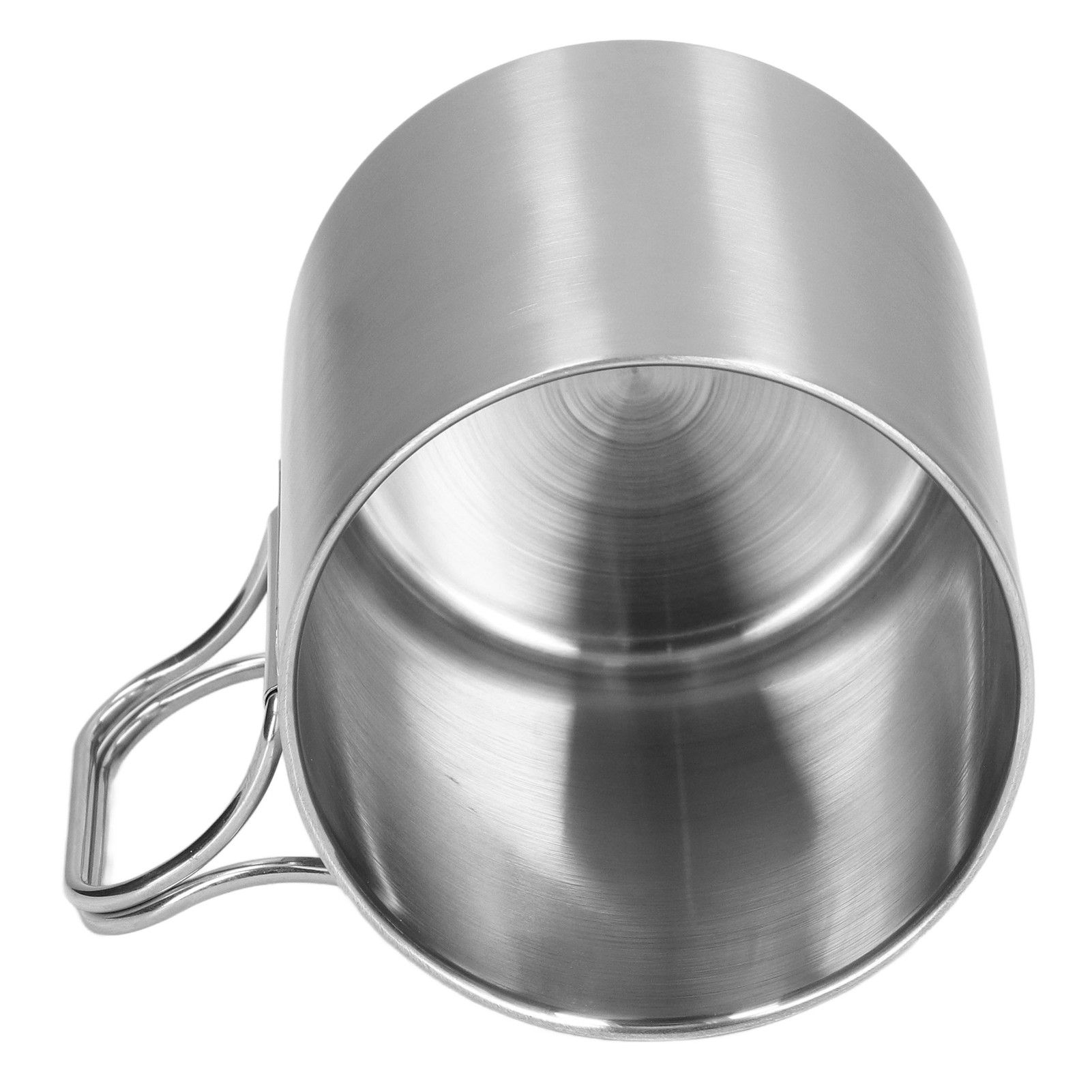 Stainless Steel Cup Corrosion Resistant Folding Handle Folding Design Exquisite Coffee Mug - Image 8