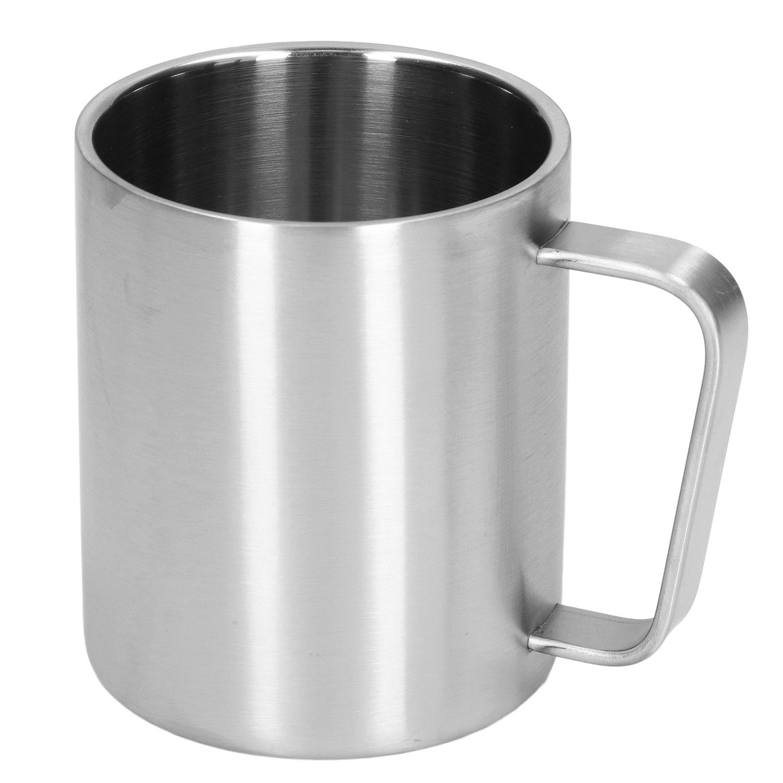 Stainless Steel Cup 300ml Capacity Double Layer Ergonomic Design Texture With Handle Coffee Mug - Image 1