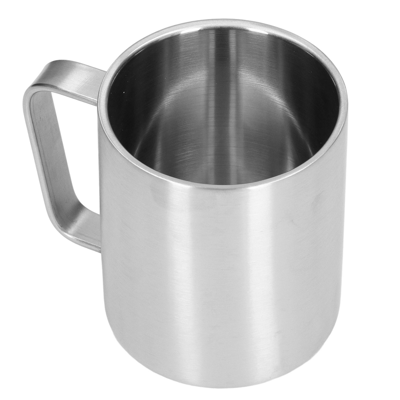 Stainless Steel Cup 300ml Capacity Double Layer Ergonomic Design Texture With Handle Coffee Mug - Image 2
