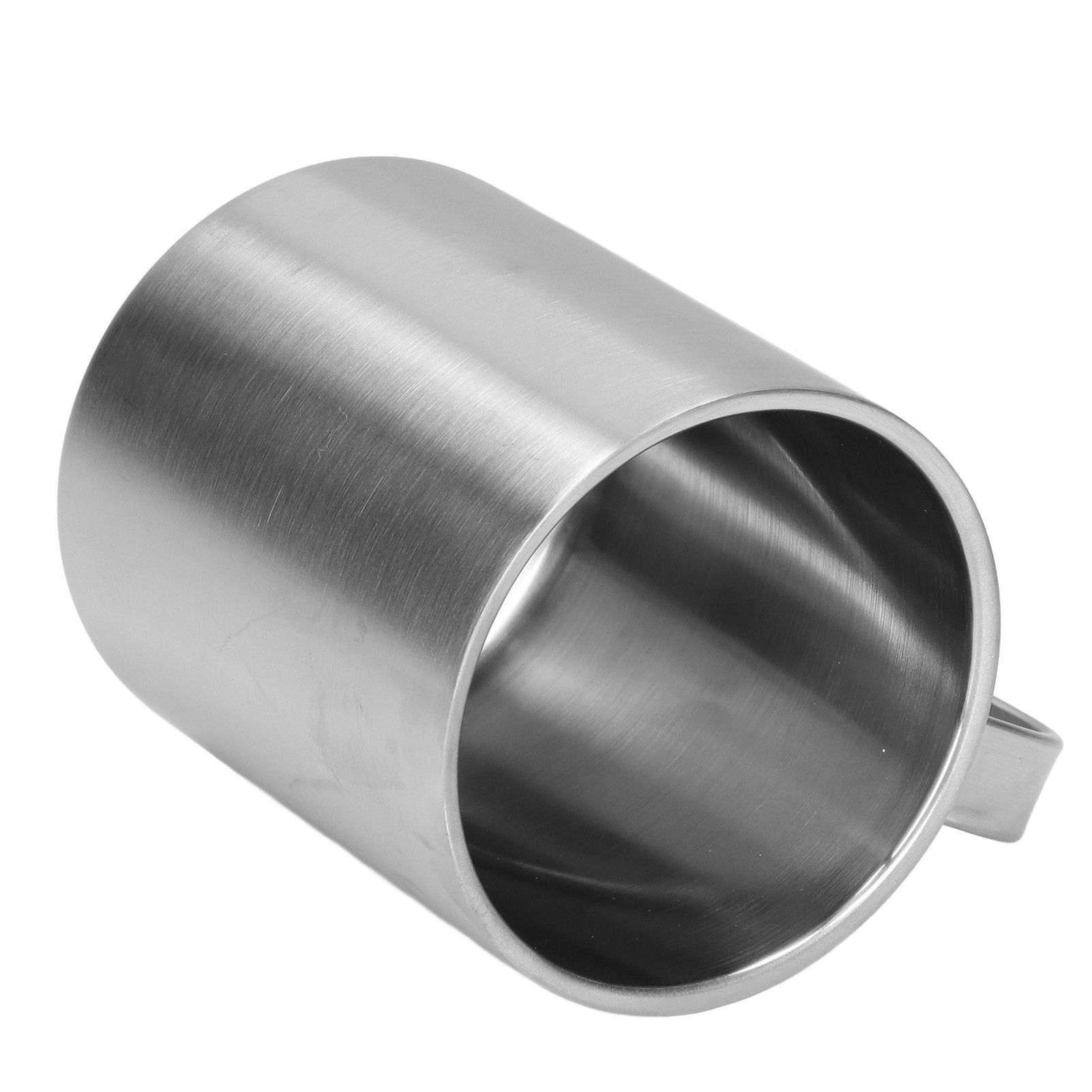 Stainless Steel Cup 300ml Capacity Double Layer Ergonomic Design Texture With Handle Coffee Mug - Image 3