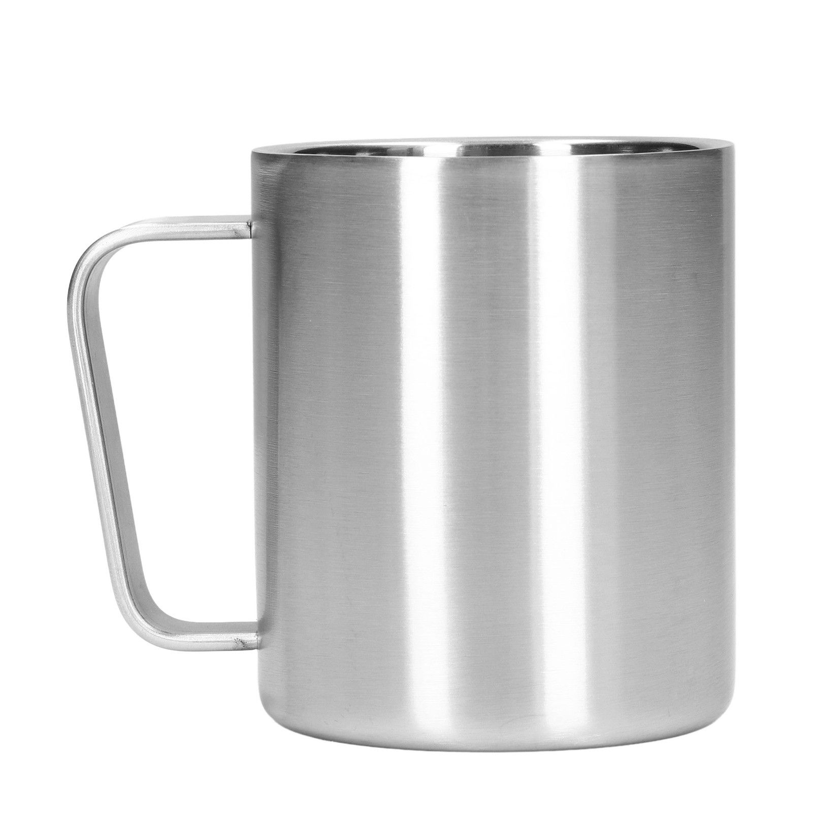 Stainless Steel Cup 300ml Capacity Double Layer Ergonomic Design Texture With Handle Coffee Mug - Image 4