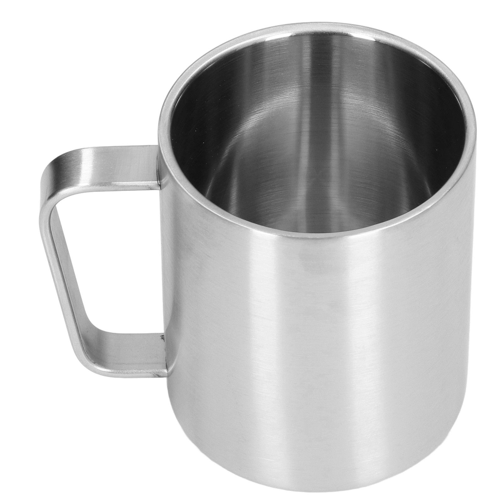 Stainless Steel Cup 300ml Capacity Double Layer Ergonomic Design Texture With Handle Coffee Mug - Image 6