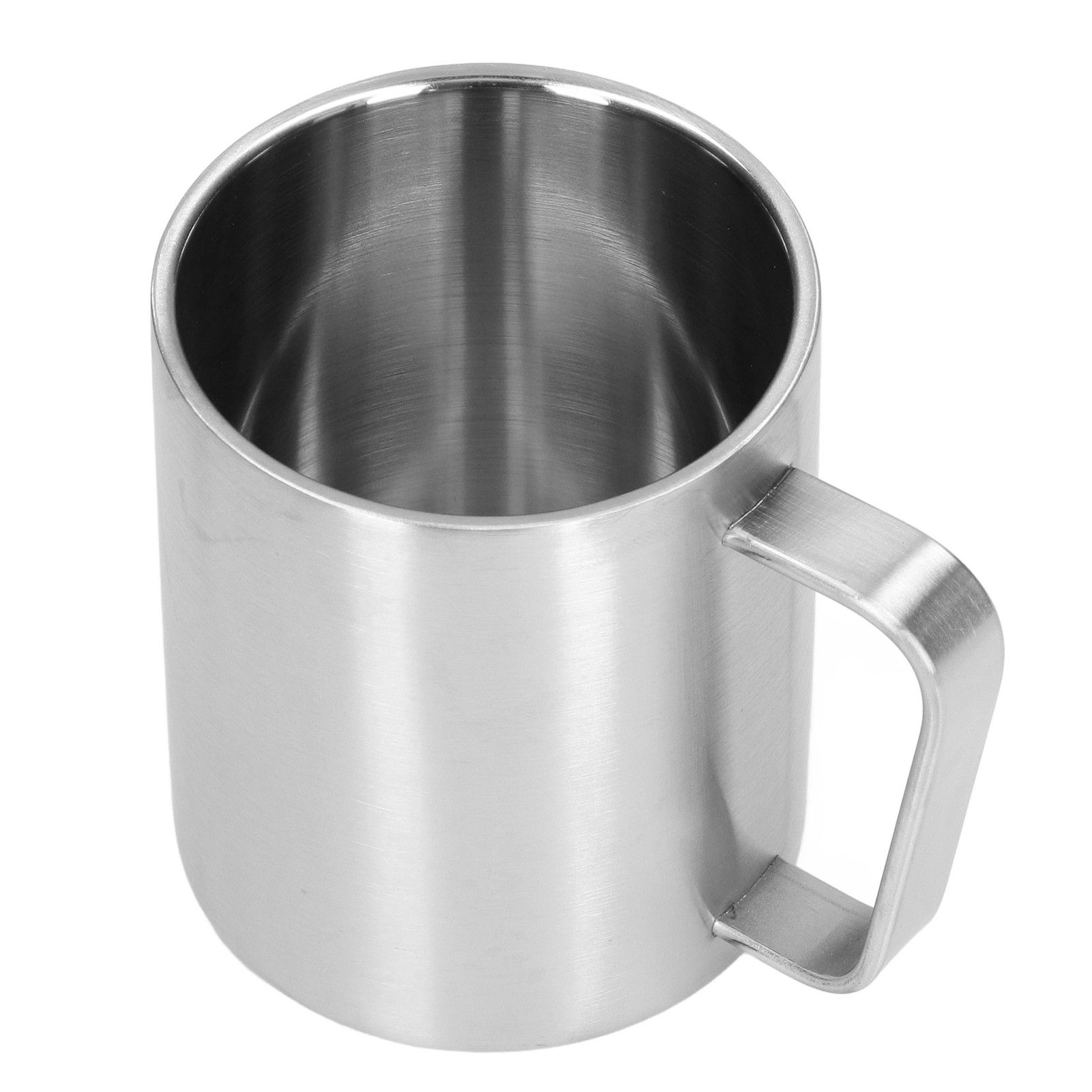 Stainless Steel Cup 300ml Capacity Double Layer Ergonomic Design Texture With Handle Coffee Mug - Image 7