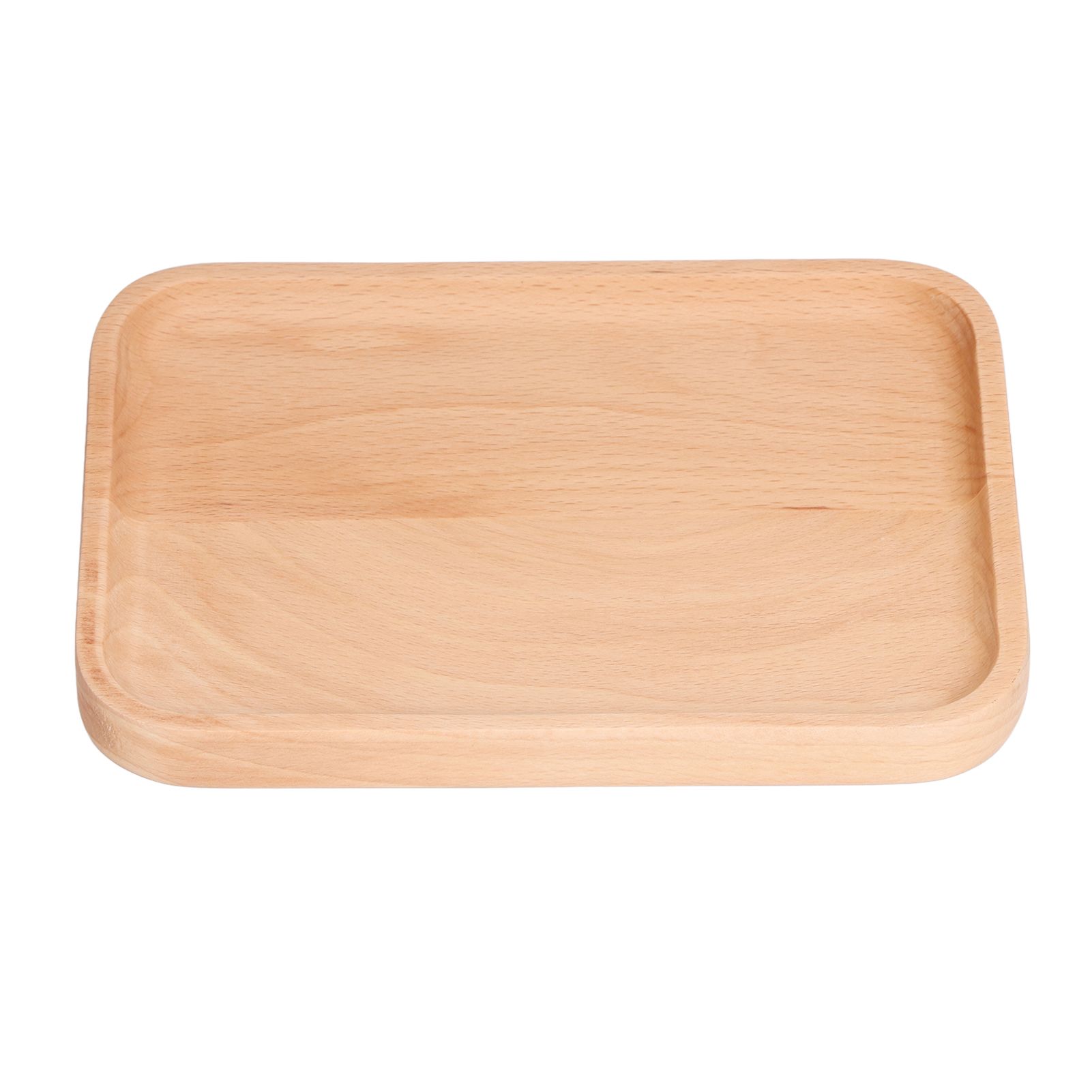 Wooden Rectangular Serving Tray Dinner Drink Food Snack Saucer Platter for Home Restaurants - Image 3