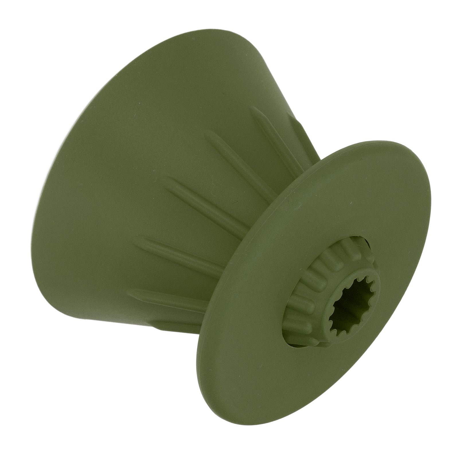 Silicone Coffee Dripper Reusable Cone Coffee Filter Holder for Travel Hiking Camping Home OfficeGreen - Image 3