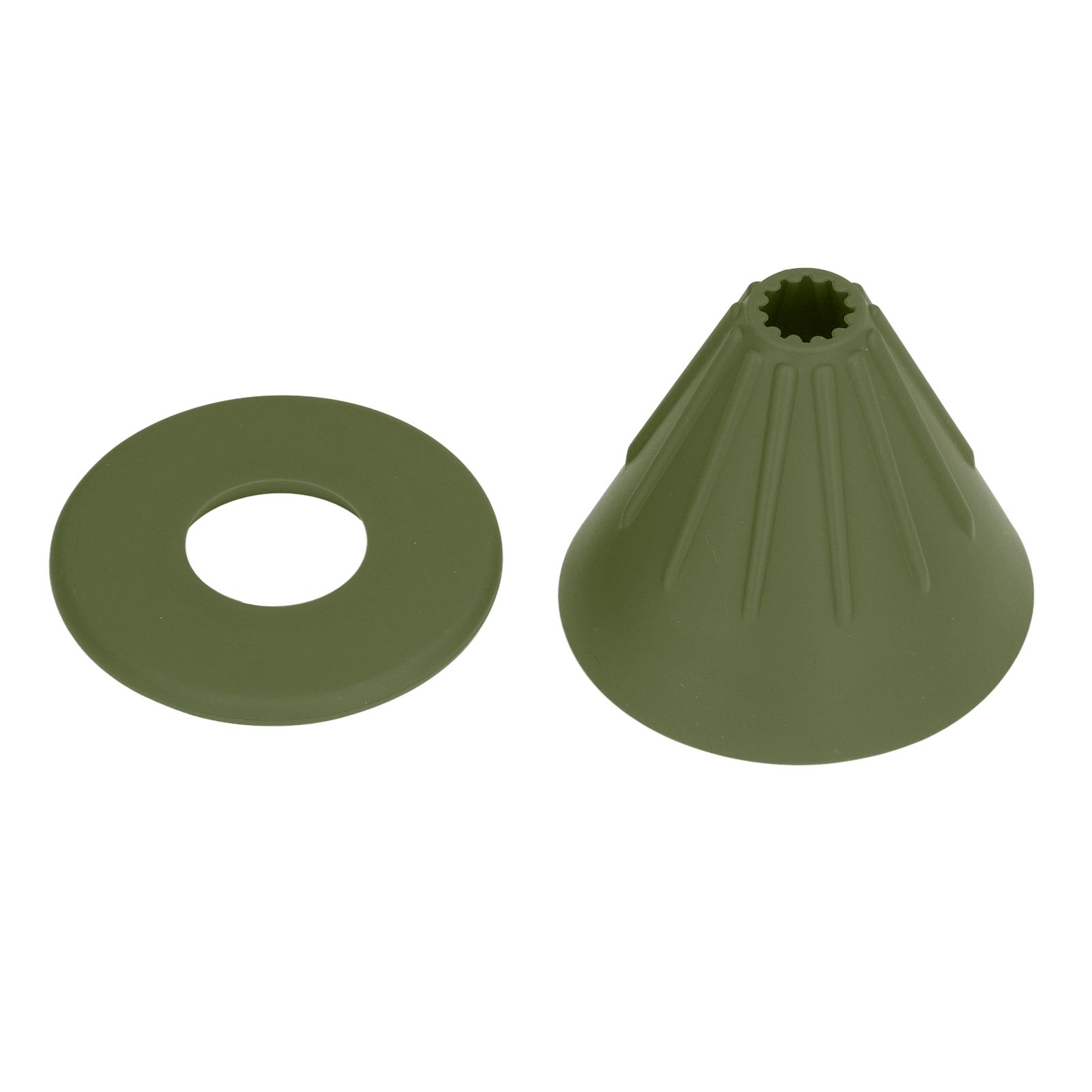 Silicone Coffee Dripper Reusable Cone Coffee Filter Holder for Travel Hiking Camping Home OfficeGreen - Image 8