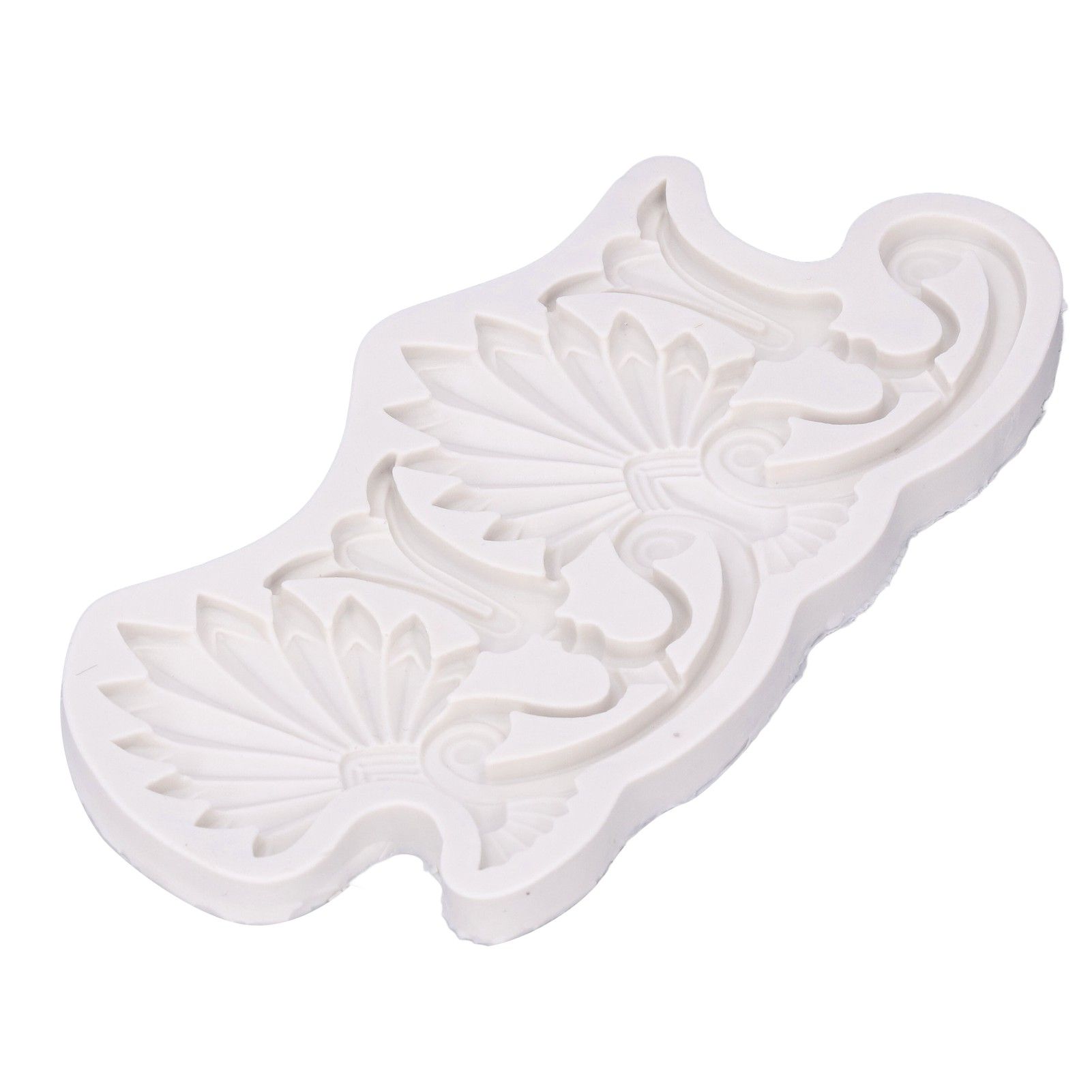 Cake Border Silicone Mold European Retro Pattern DIY Gray Nontoxic for Clay Resin Chocolate - Image 2