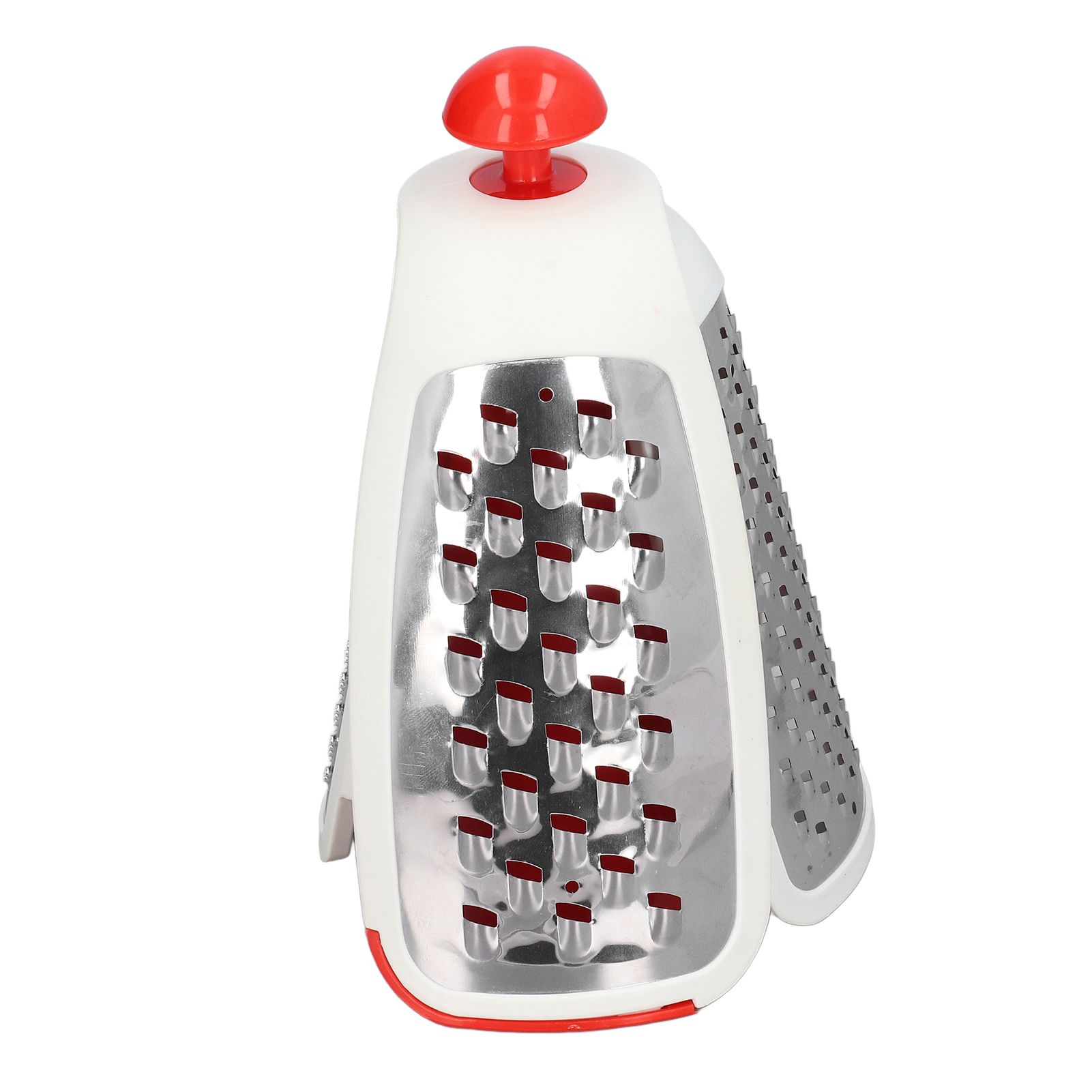 Vegetable Cutter 4 in 1 Multifunctional Stainless Steel Portable Lightweight Easy Operation Veggie ChopperRed - Image 3