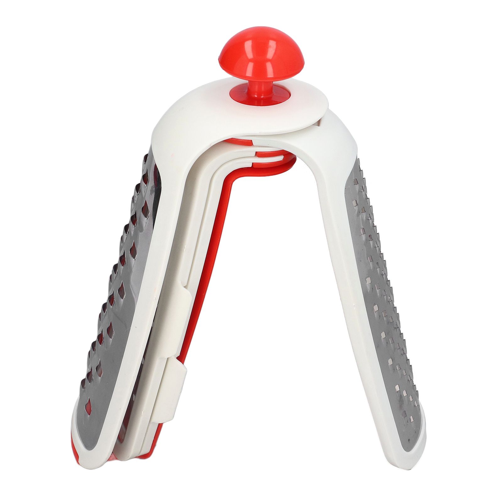 Vegetable Cutter 4 in 1 Multifunctional Stainless Steel Portable Lightweight Easy Operation Veggie ChopperRed - Image 6