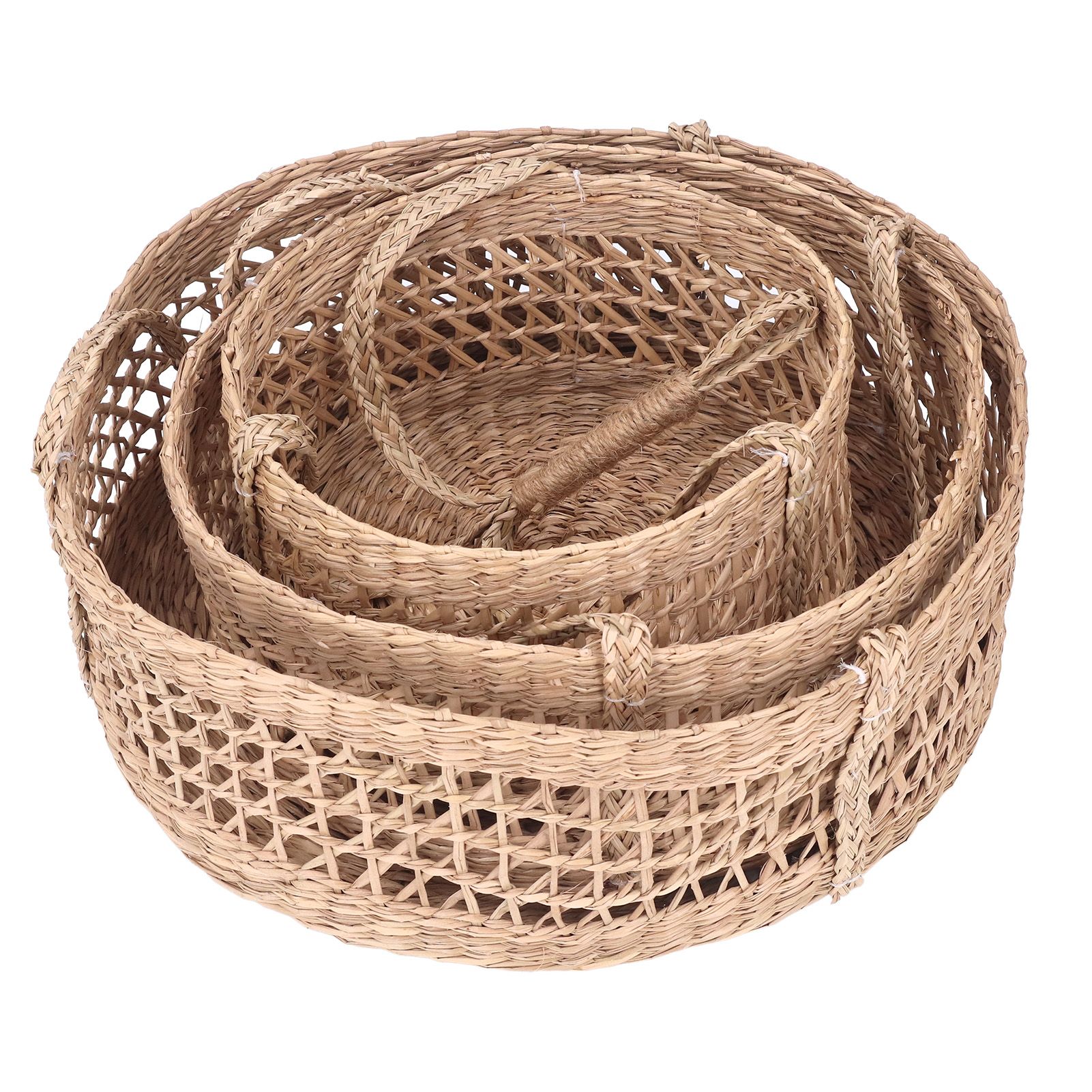 Hanging Fruit Basket Rattan 3 Tiers Multifunctional Foldable Elegant Style Easy Installation Hanging Produce Basket - Image 6