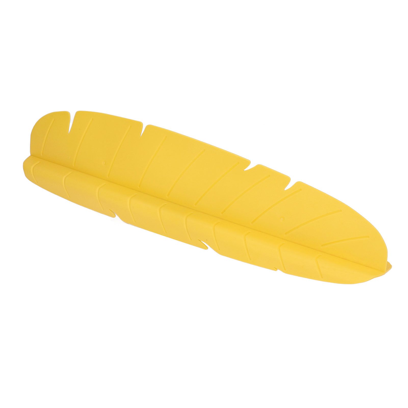 Kitchen Sink Water Splash Guard Elastic Reusable Banana Leaf Water Sink Splashing Guard for Dishes Vegetables Washing Yellow - Image 2