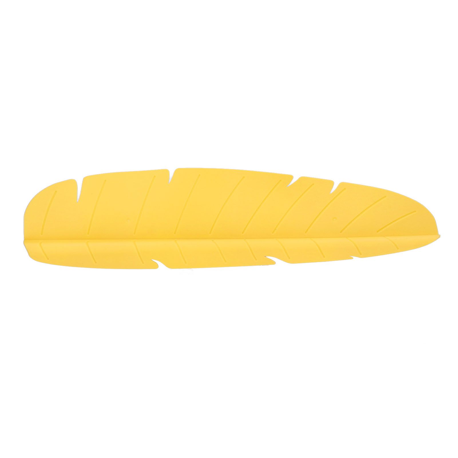 Kitchen Sink Water Splash Guard Elastic Reusable Banana Leaf Water Sink Splashing Guard for Dishes Vegetables Washing Yellow - Image 3