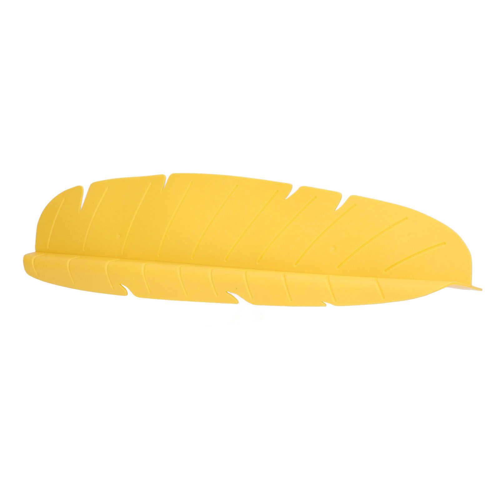 Kitchen Sink Water Splash Guard Elastic Reusable Banana Leaf Water Sink Splashing Guard for Dishes Vegetables Washing Yellow - Image 8