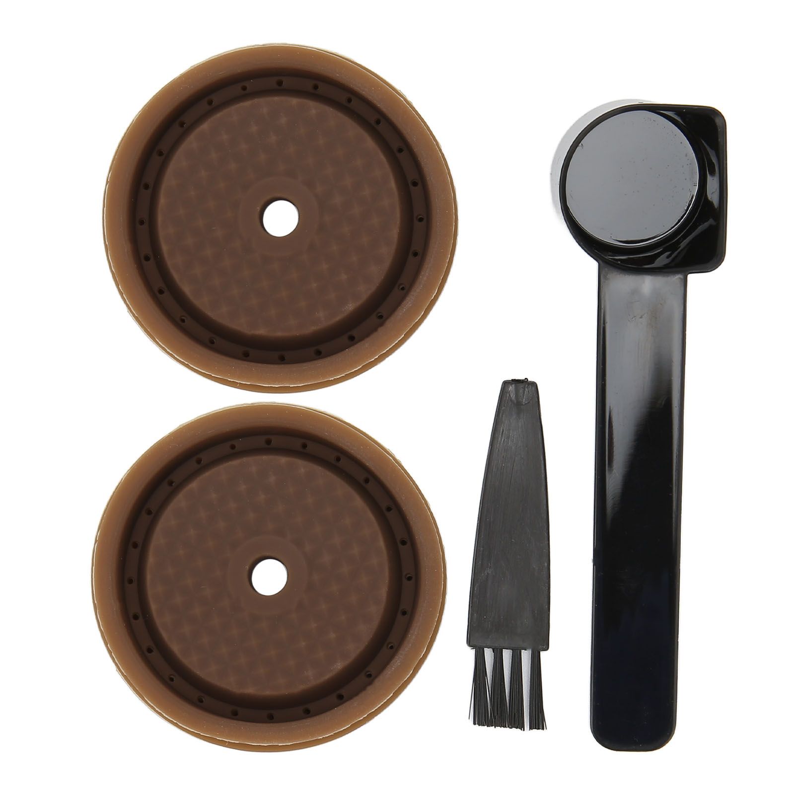 Reusable Coffee Capsule Lid Food Grade Silica Gel Environmental Resilient Lid with Brush Spoon for Vertuoline Pro Coffee Pod - Image 4