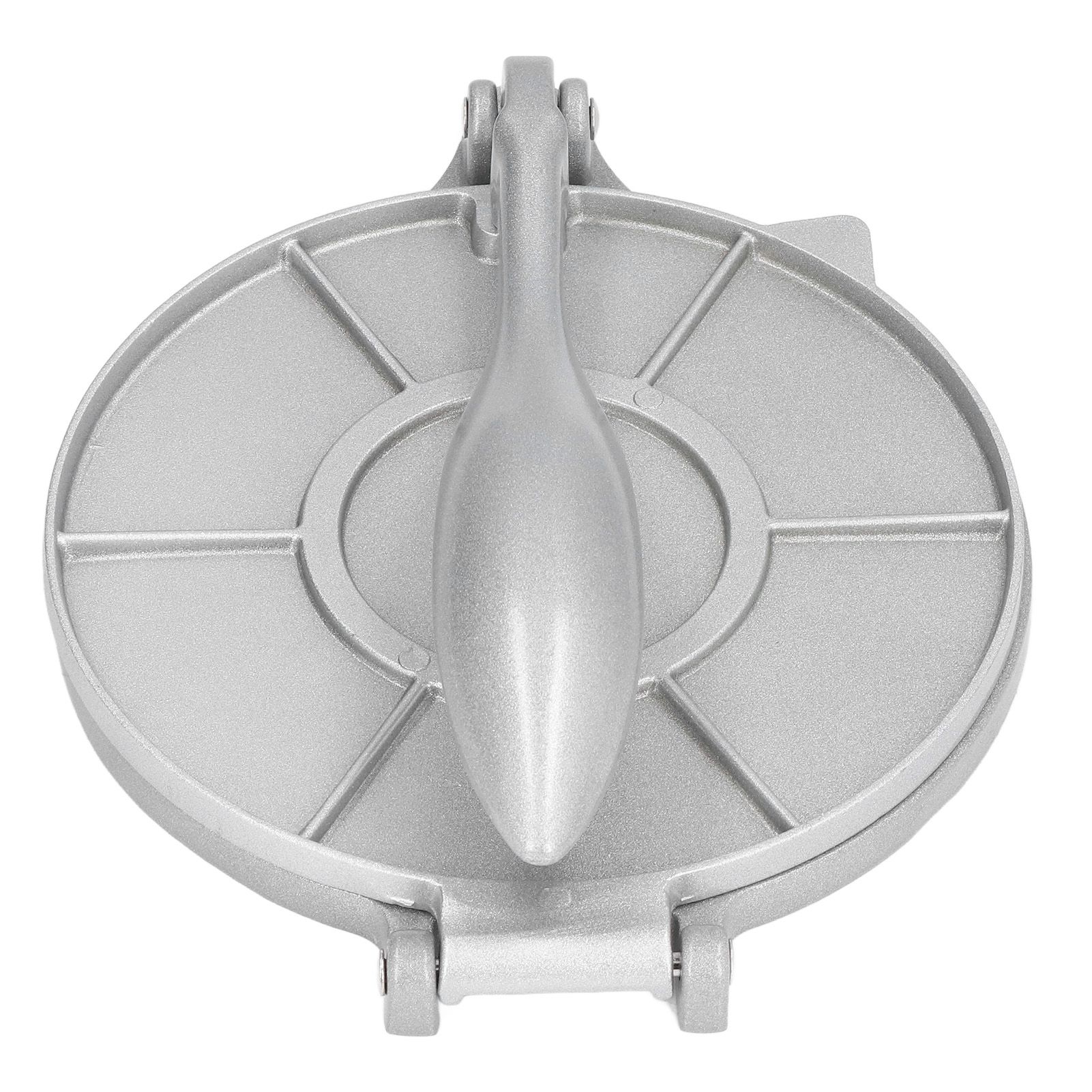 Tortilla Press 7.7in Rust Proof Aluminum Alloy Silver Heavy Duty Quesadilla Maker for Home Pasta Shops - Image 3
