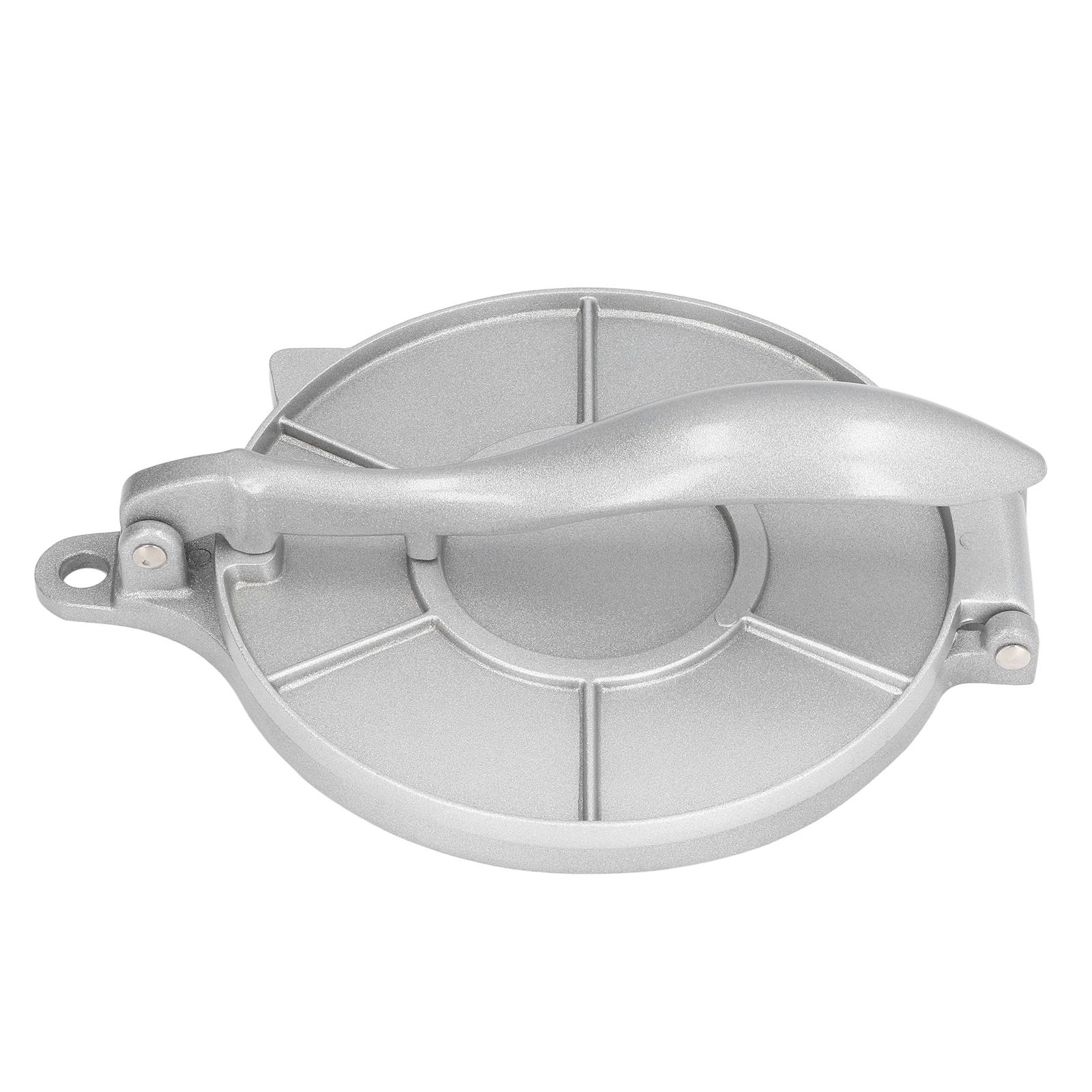 Tortilla Press 7.7in Rust Proof Aluminum Alloy Silver Heavy Duty Quesadilla Maker for Home Pasta Shops - Image 4
