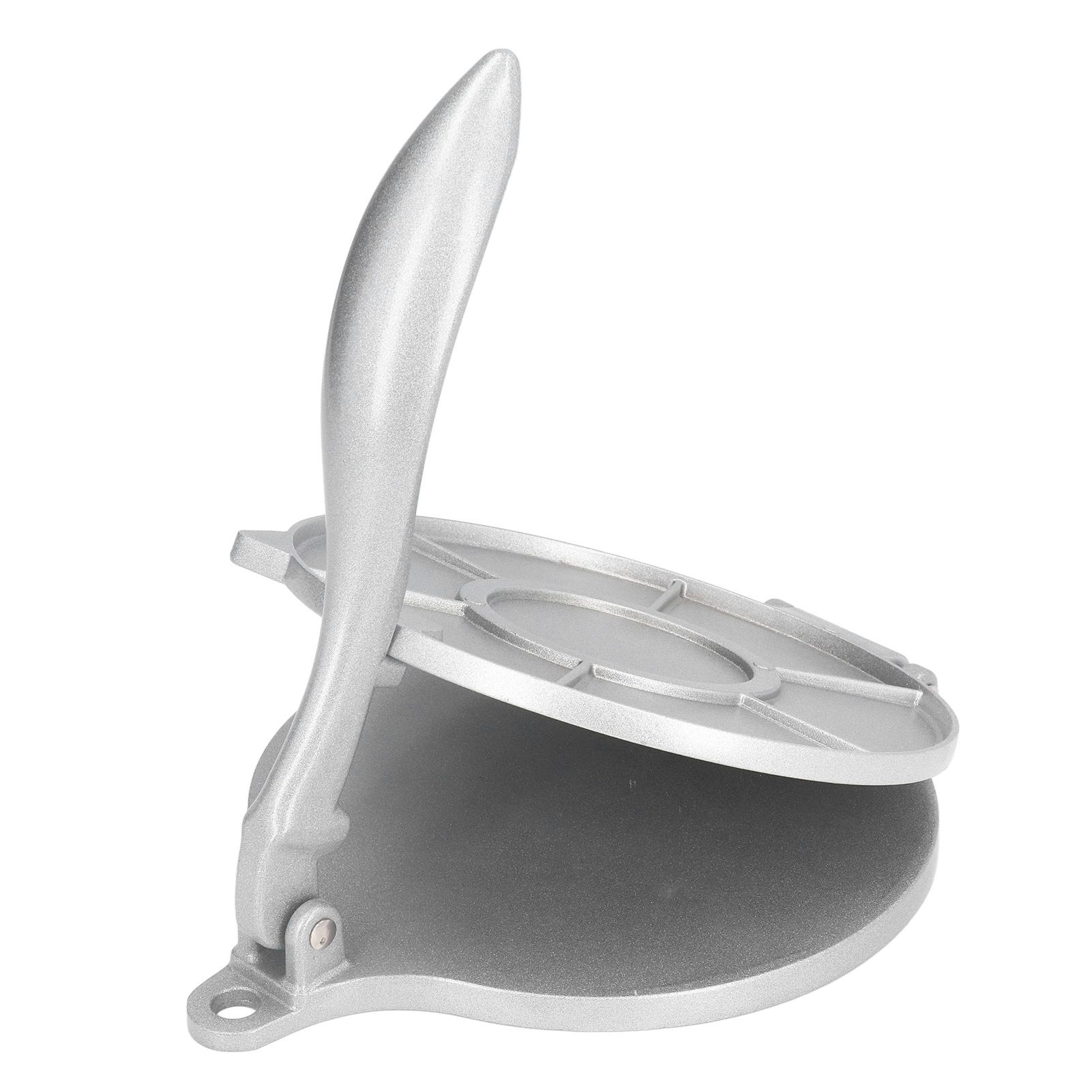 Tortilla Press 7.7in Rust Proof Aluminum Alloy Silver Heavy Duty Quesadilla Maker for Home Pasta Shops - Image 8