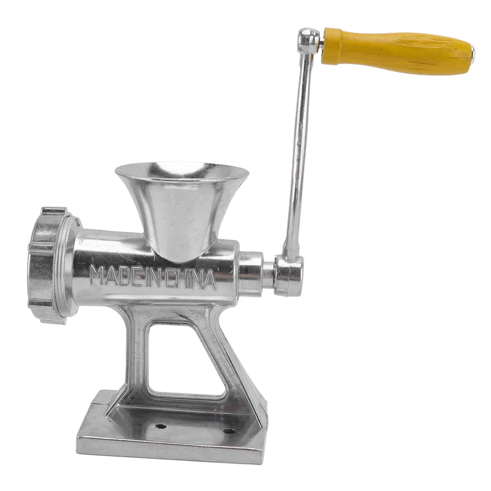 Manual Meat Grinder Silver Simple Operation Small Meat Mincer with Handle for Home Kitchen Restaurants Butcher Shops - Image 3