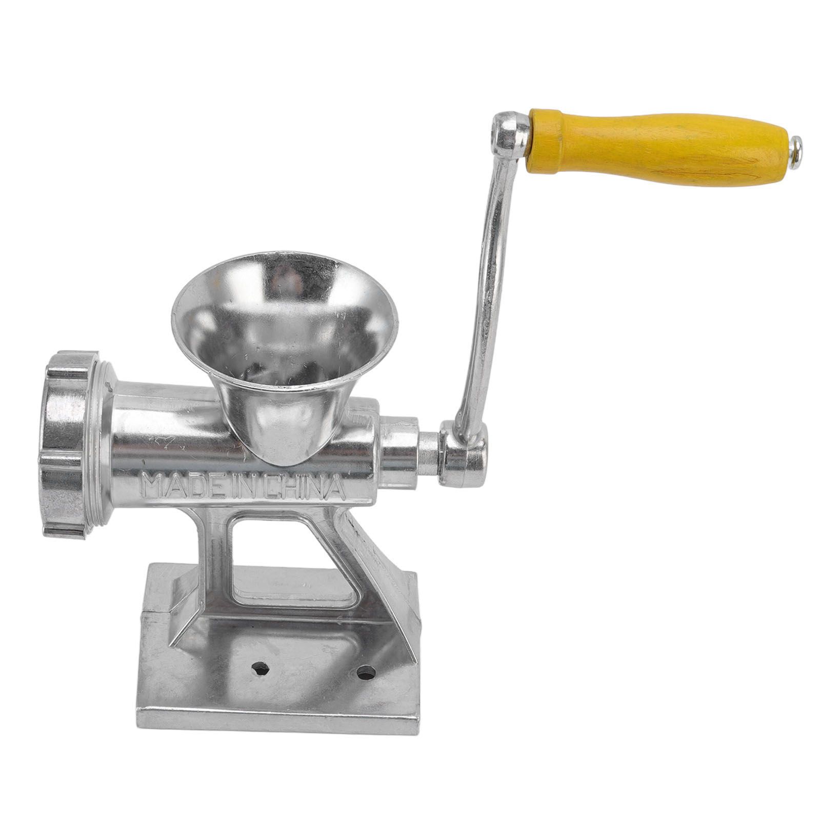Manual Meat Grinder Silver Simple Operation Small Meat Mincer with Handle for Home Kitchen Restaurants Butcher Shops - Image 4