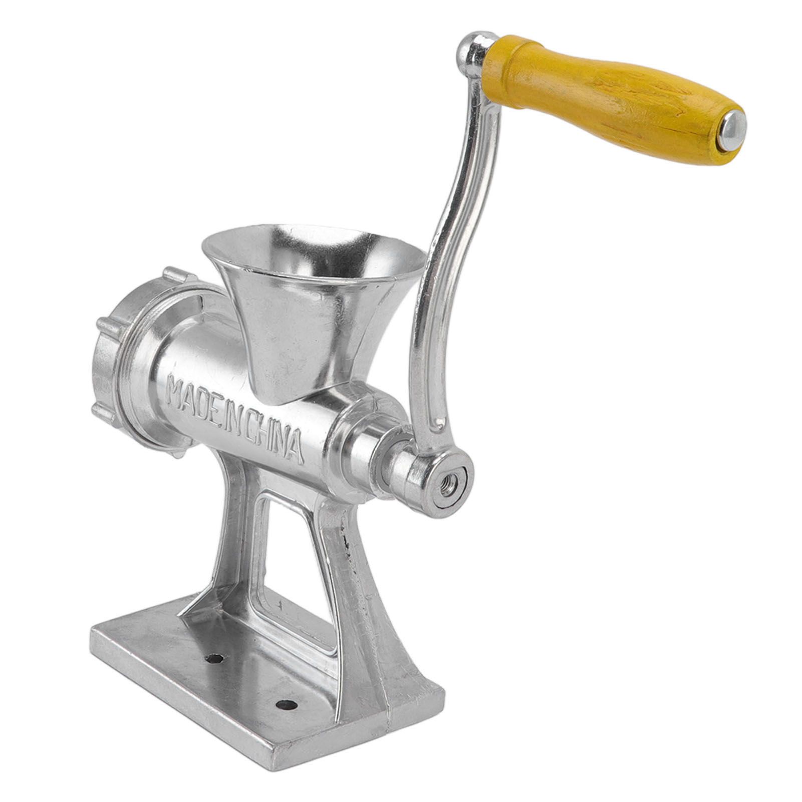 Manual Meat Grinder Silver Simple Operation Small Meat Mincer with Handle for Home Kitchen Restaurants Butcher Shops - Image 6