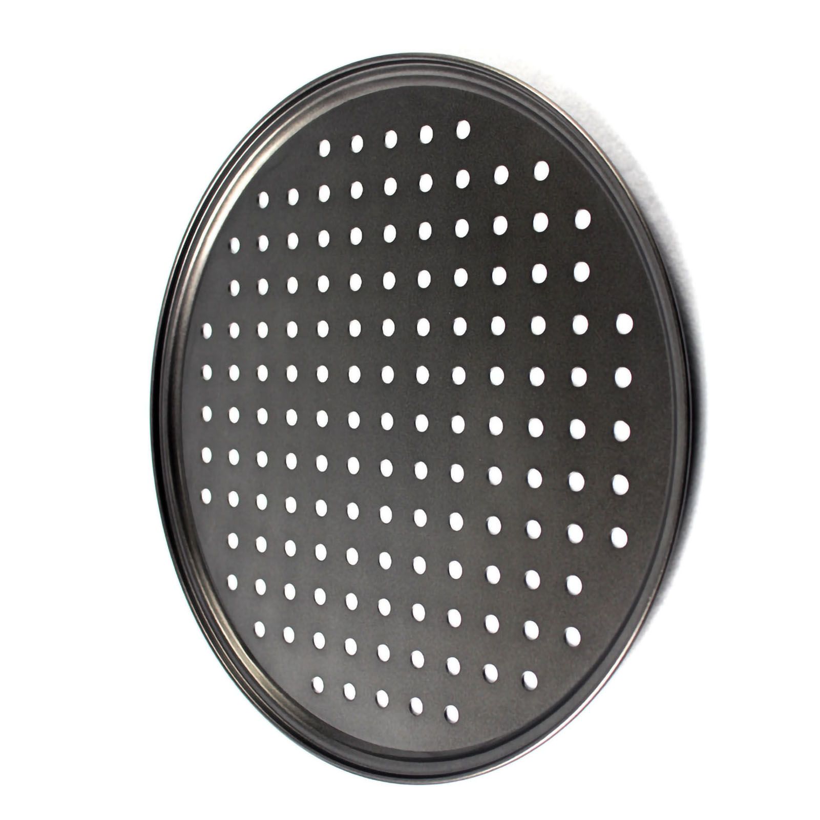Perforated Pizza Pan Non Stick Baking Easy Unmolding Firm Bottom Vented Pizza Pan 28CM - Image 3