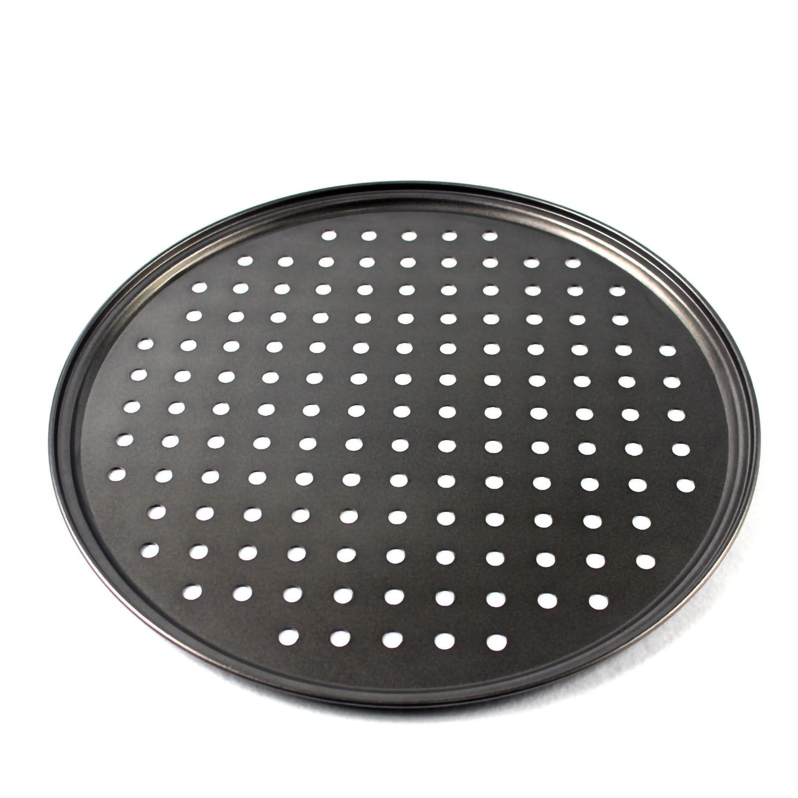 Perforated Pizza Pan Non Stick Baking Easy Unmolding Firm Bottom Vented Pizza Pan 32CM - Image 1