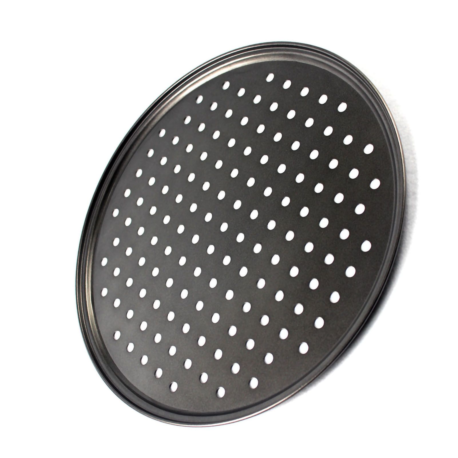 Perforated Pizza Pan Non Stick Baking Easy Unmolding Firm Bottom Vented Pizza Pan 32CM - Image 4