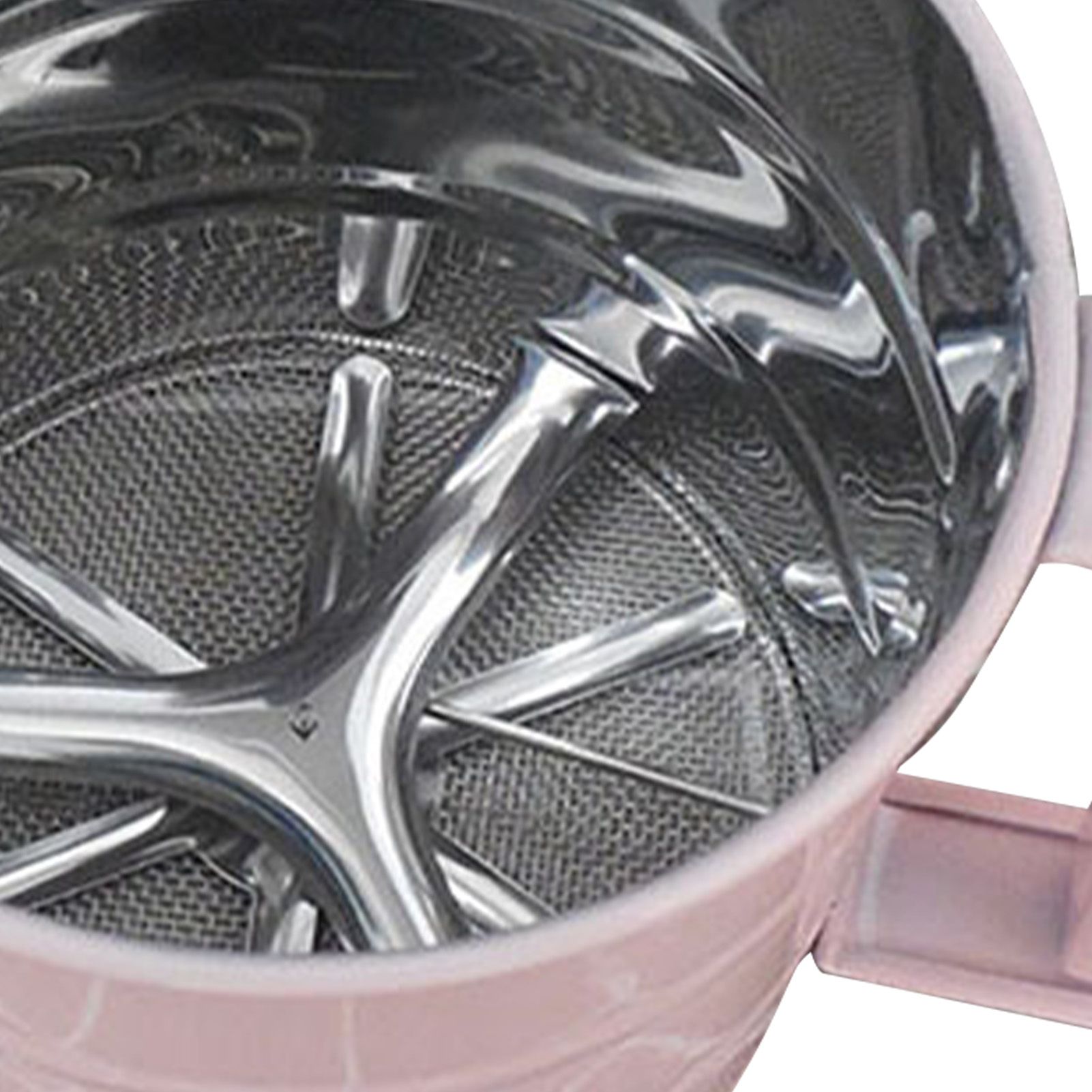 Flour Sifter Stainless Steel Corrosion Resistant Safe Odorless Beautiful Handheld Baking Flour Mesh Sieve Pink - Image 8