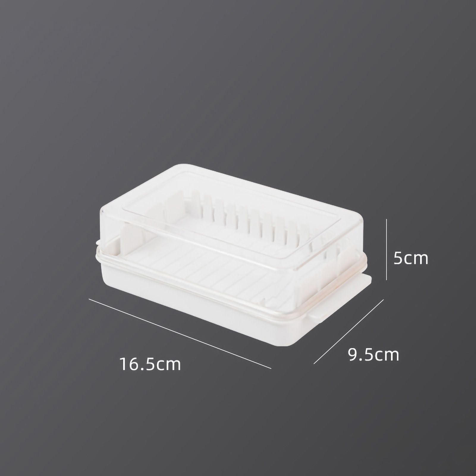 Butter Cutting Box with Transparent Lid Cutting Wizard Preservation Multifunctional Butter Container for Refrigerator White - Image 6
