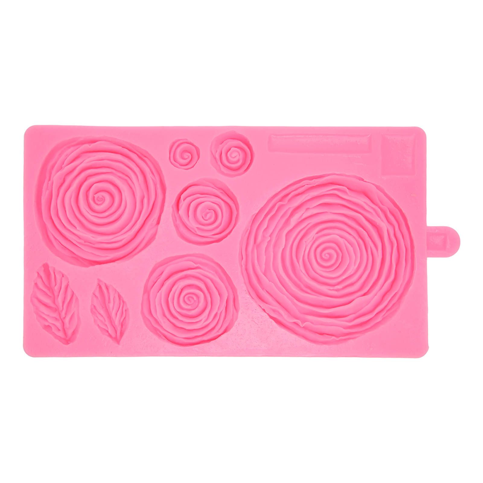 Roses Mold Stick Proof Toxic Free Odorless Dishwasher Safe Silicone Leaf Flower Mould for DIY Cake Chocolate - Image 1