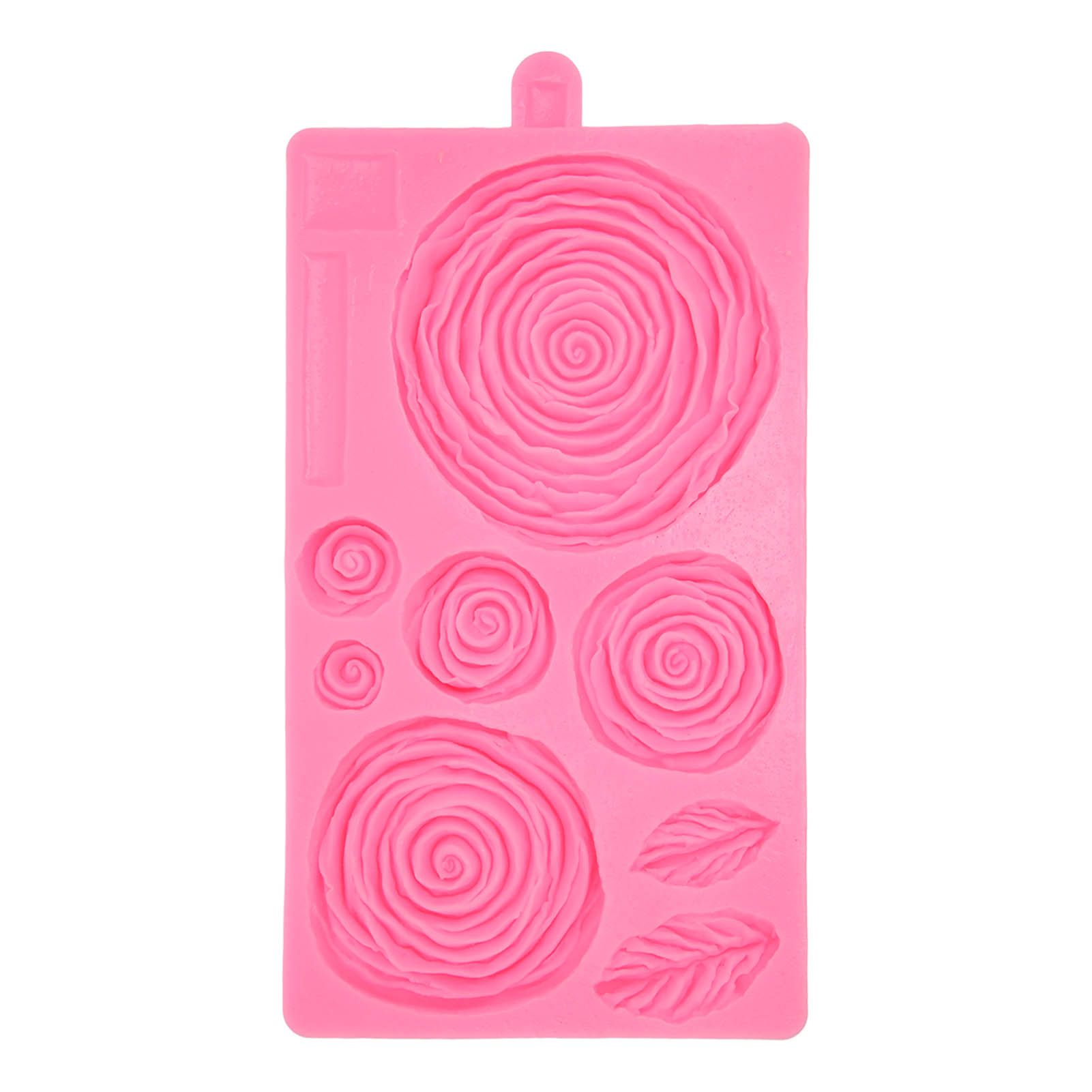 Roses Mold Stick Proof Toxic Free Odorless Dishwasher Safe Silicone Leaf Flower Mould for DIY Cake Chocolate - Image 2