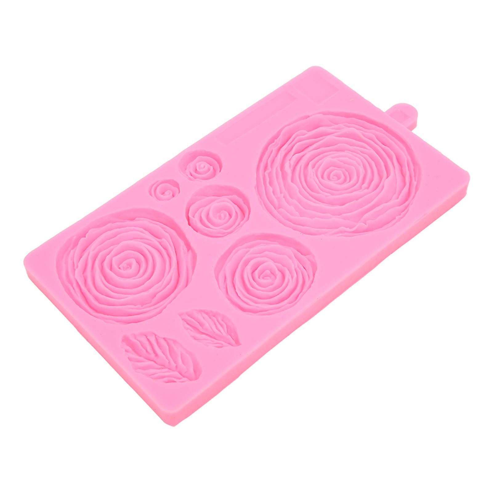 Roses Mold Stick Proof Toxic Free Odorless Dishwasher Safe Silicone Leaf Flower Mould for DIY Cake Chocolate - Image 4
