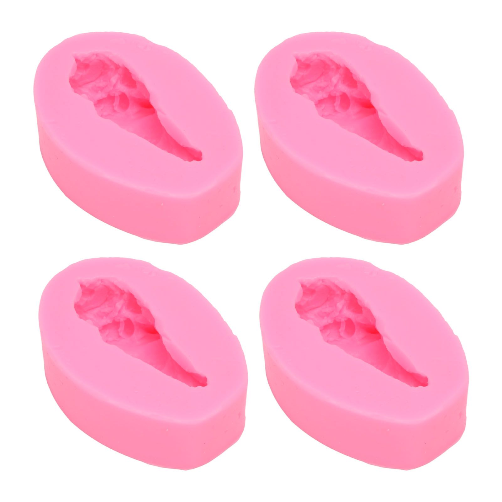 4 Pcs Silicone Mold Drumstick Shape Fondant Silicone Mold Chocolate Cake Decorating Mold DIY Pastry Baking Mold - Image 1
