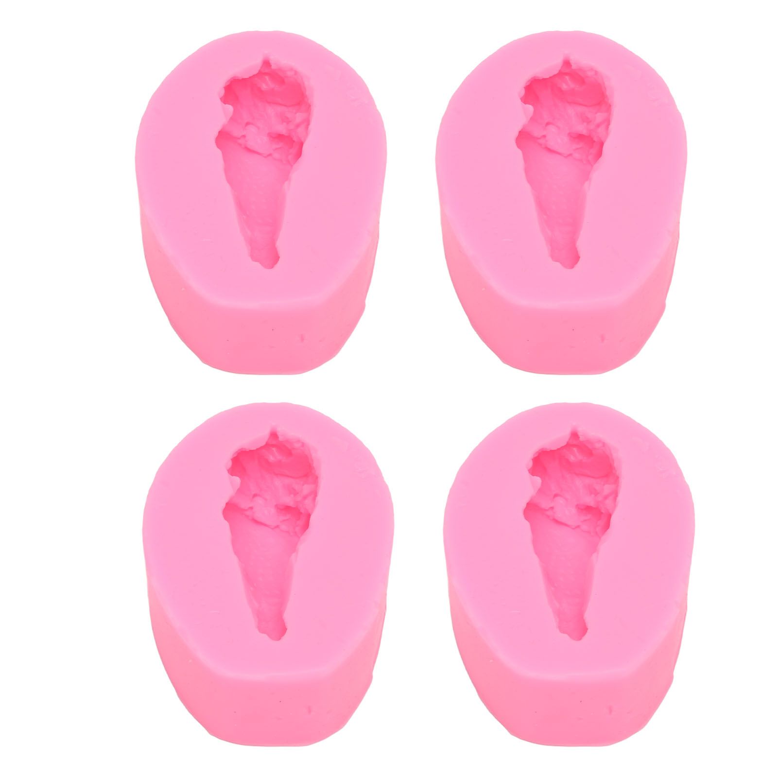 4 Pcs Silicone Mold Drumstick Shape Fondant Silicone Mold Chocolate Cake Decorating Mold DIY Pastry Baking Mold - Image 7