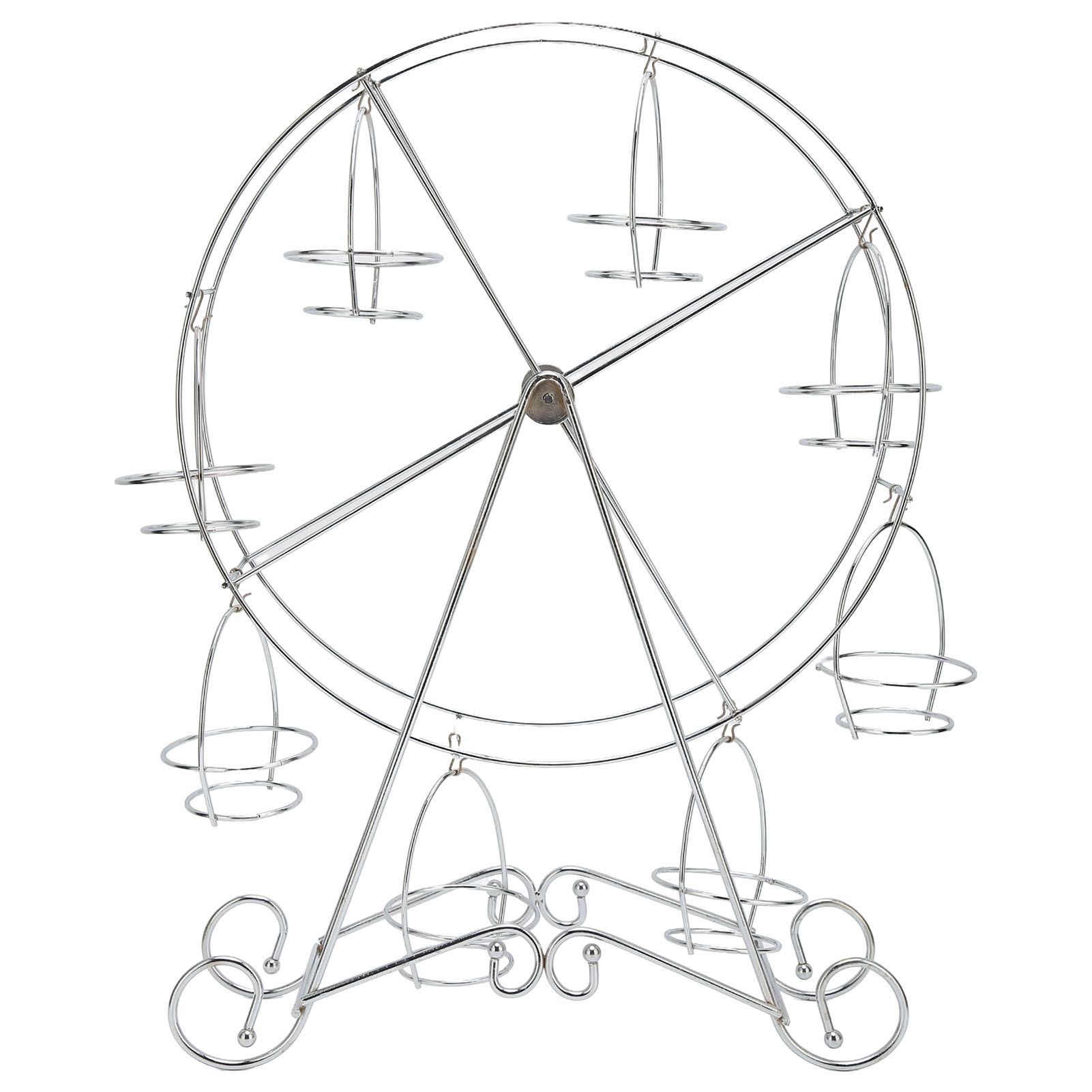 Ferris Wheel Cupcake Stand 8 Cups Dessert Carrier Display Holder for Restaurants Dessert Shops Theme Party - Image 1