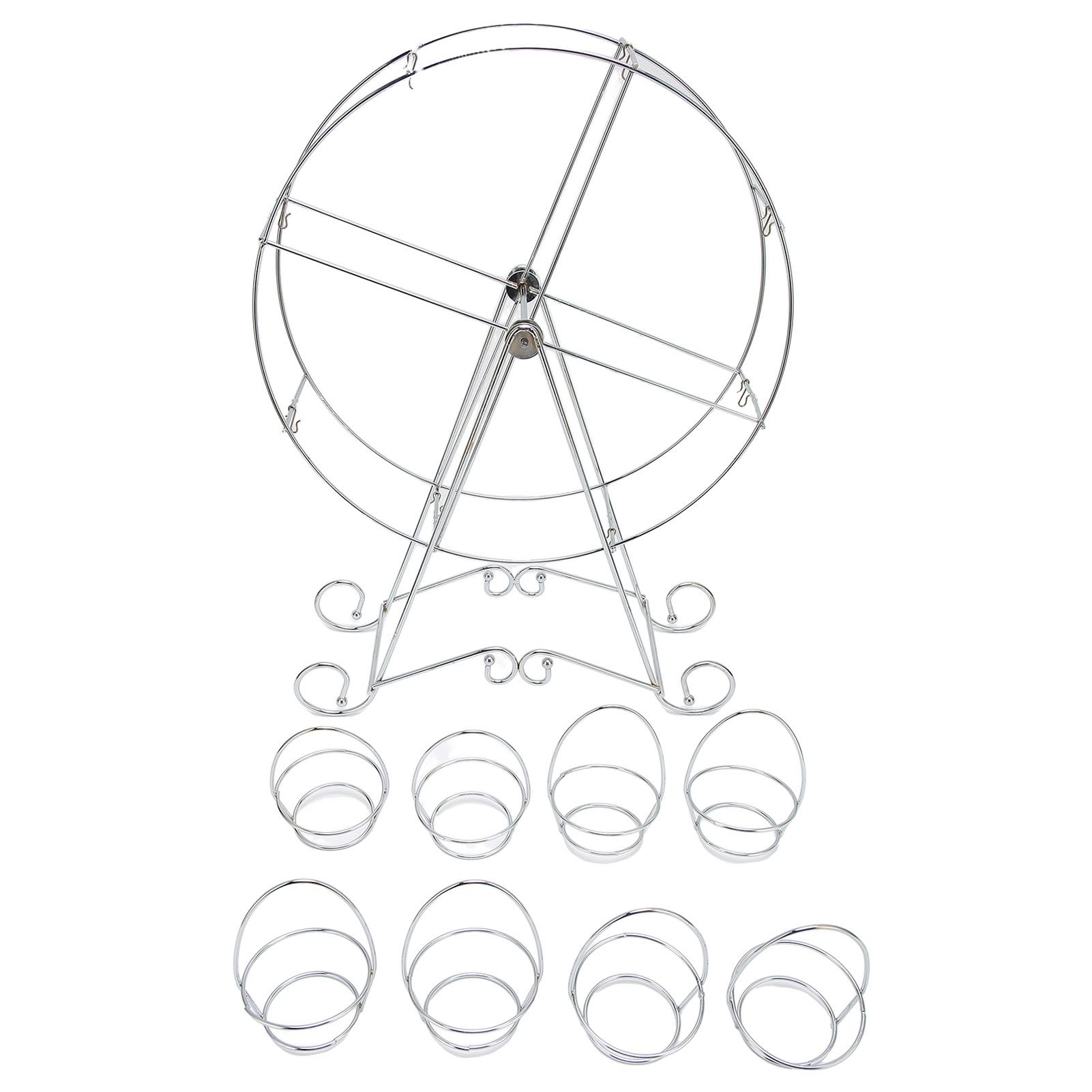 Ferris Wheel Cupcake Stand 8 Cups Dessert Carrier Display Holder for Restaurants Dessert Shops Theme Party - Image 4