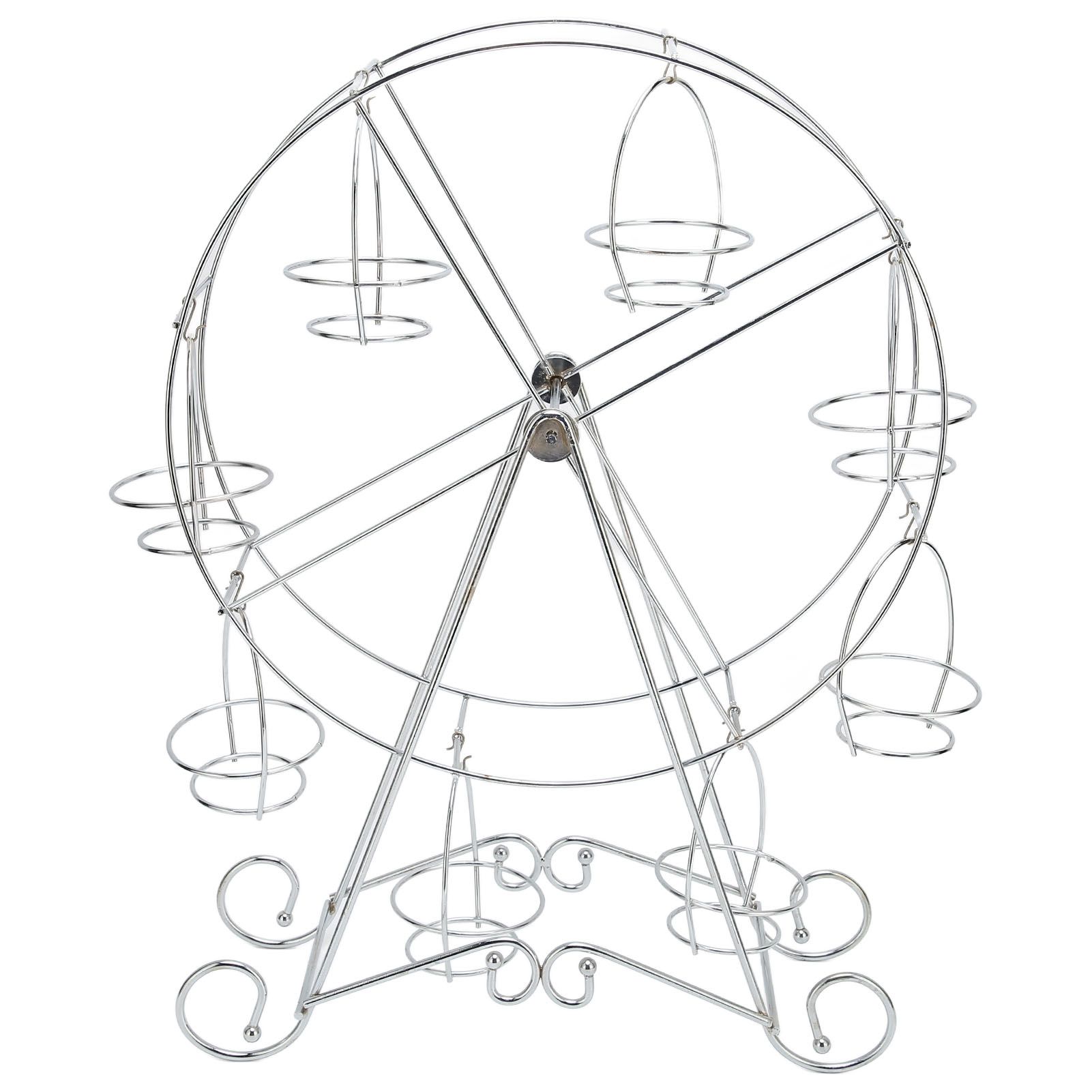Ferris Wheel Cupcake Stand 8 Cups Dessert Carrier Display Holder for Restaurants Dessert Shops Theme Party - Image 6
