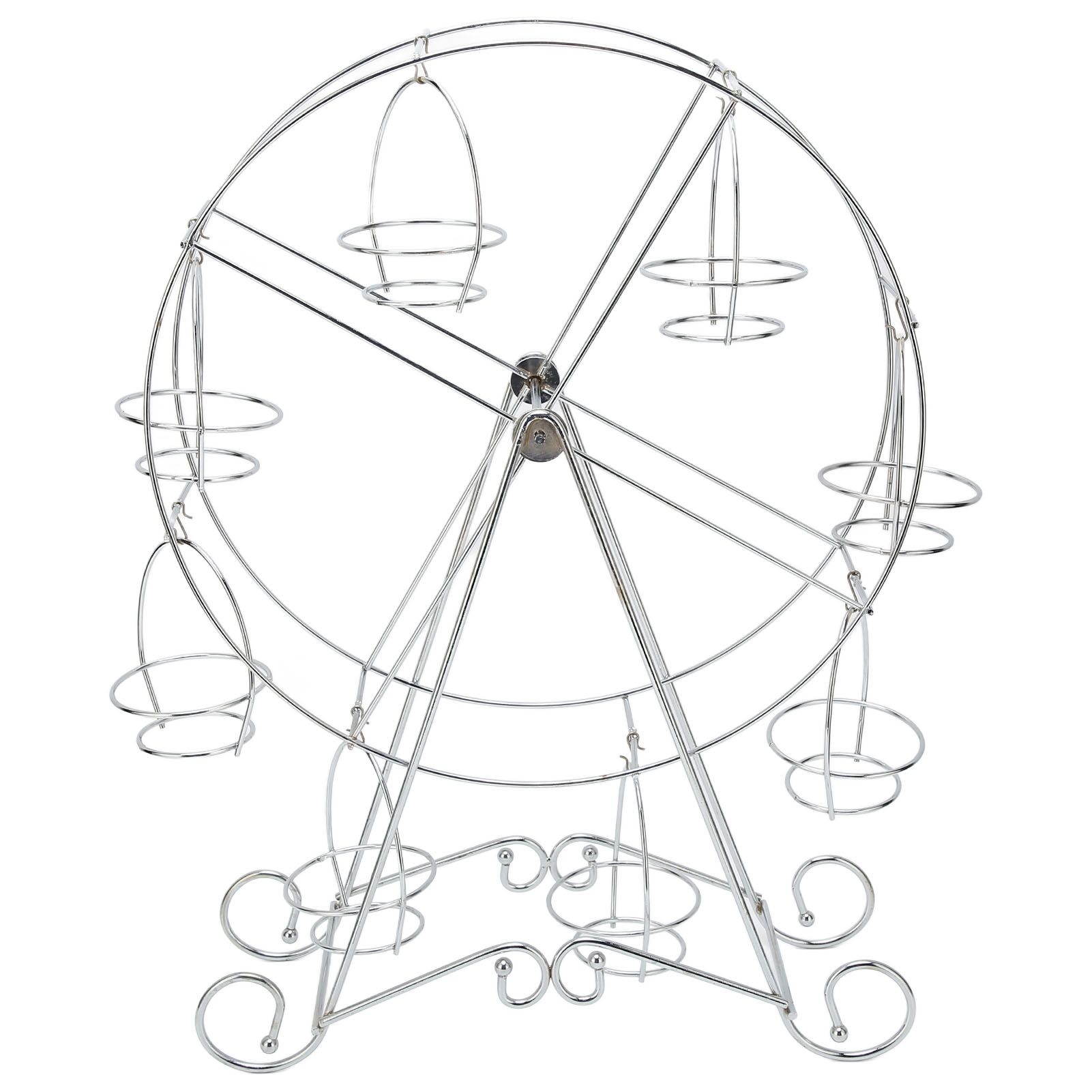 Ferris Wheel Cupcake Stand 8 Cups Dessert Carrier Display Holder for Restaurants Dessert Shops Theme Party - Image 7