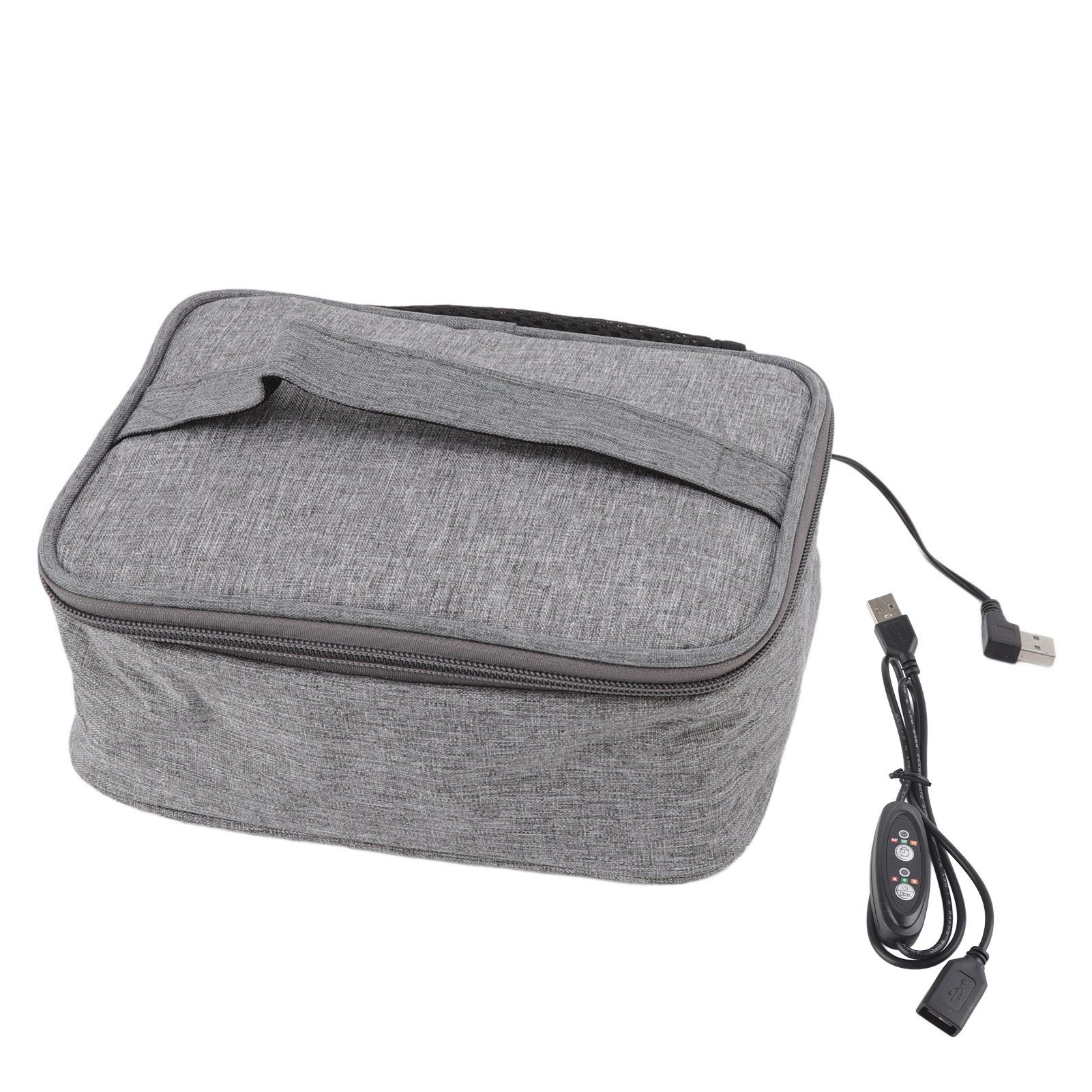 Portable Oven USB Heating Easy Cleaning Oxford Cloth Material Heated Lunch Box for Office Travel Gym - Image 1