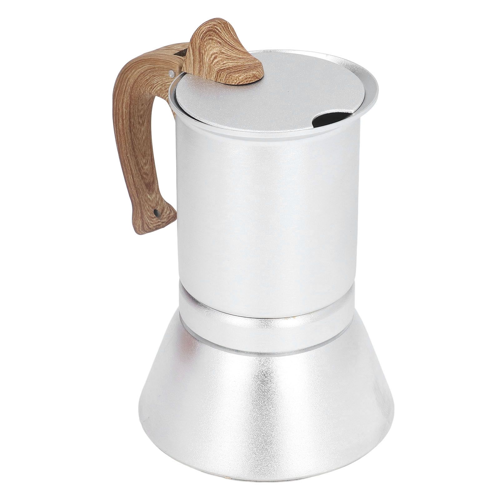 Moka Stove Coffee Maker Professional Metal Italian Coffee Maker for Home Travel Silver 150ml - Image 7